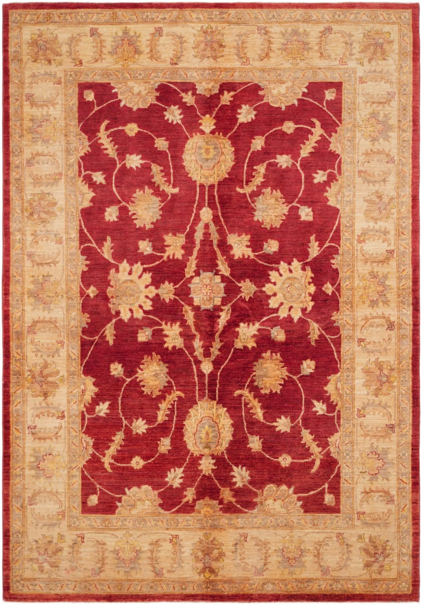 5' 7 x 8' Hand Knotted Ziegler Rug