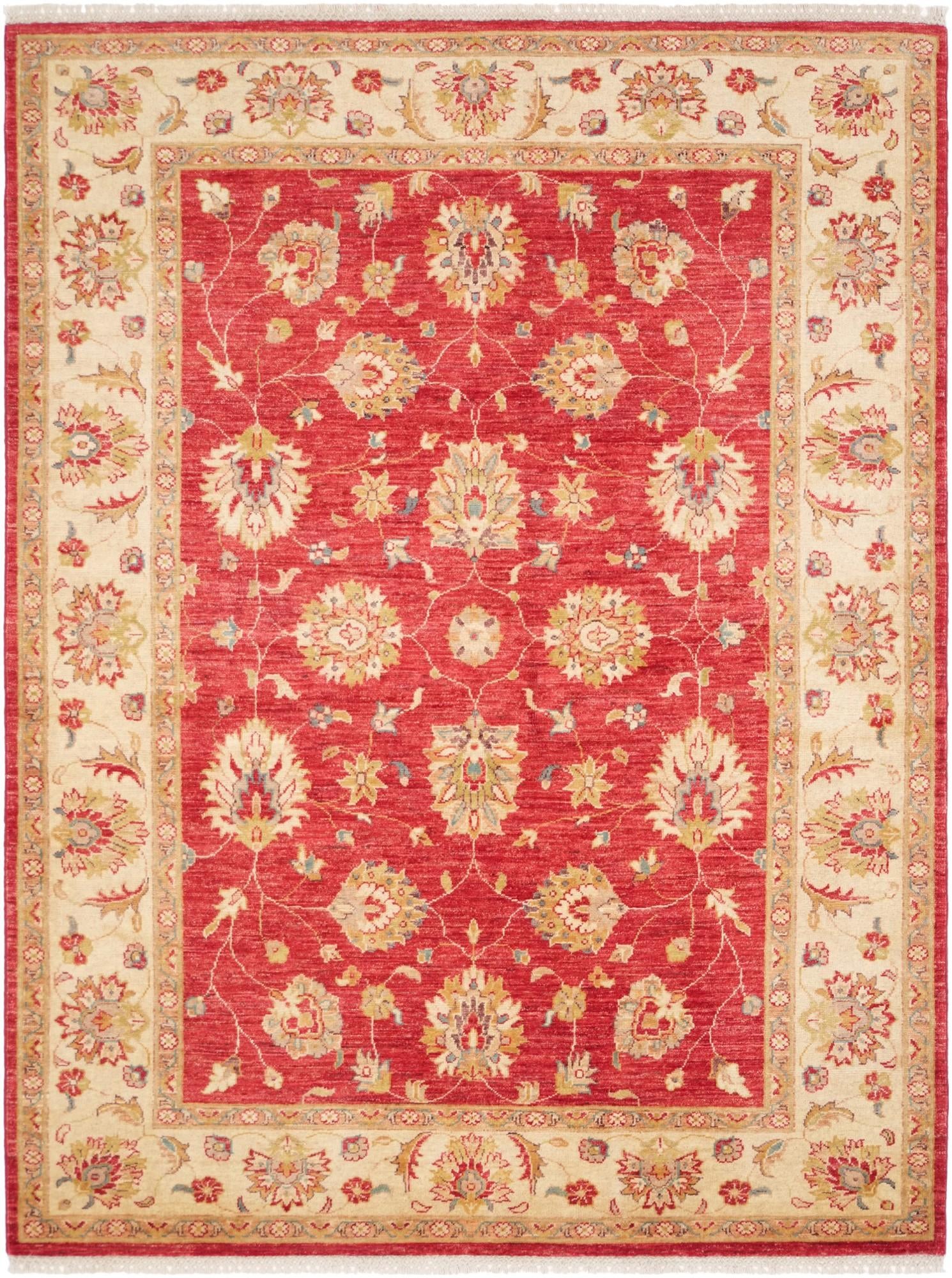 5' 2 x 6' 11 Hand Knotted Ziegler Rug