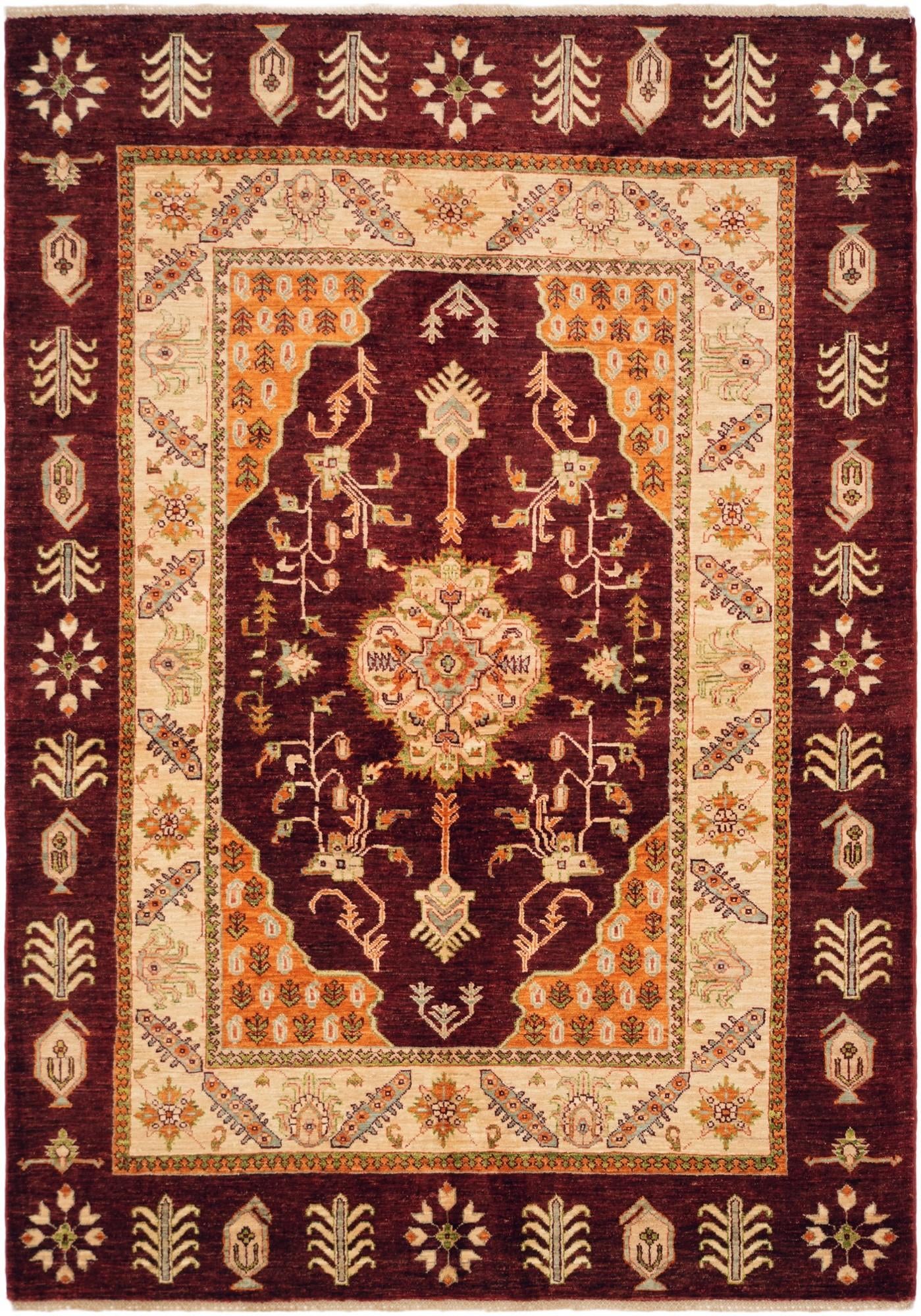 5' 2 x 7' 5 Hand Knotted Ziegler Rug