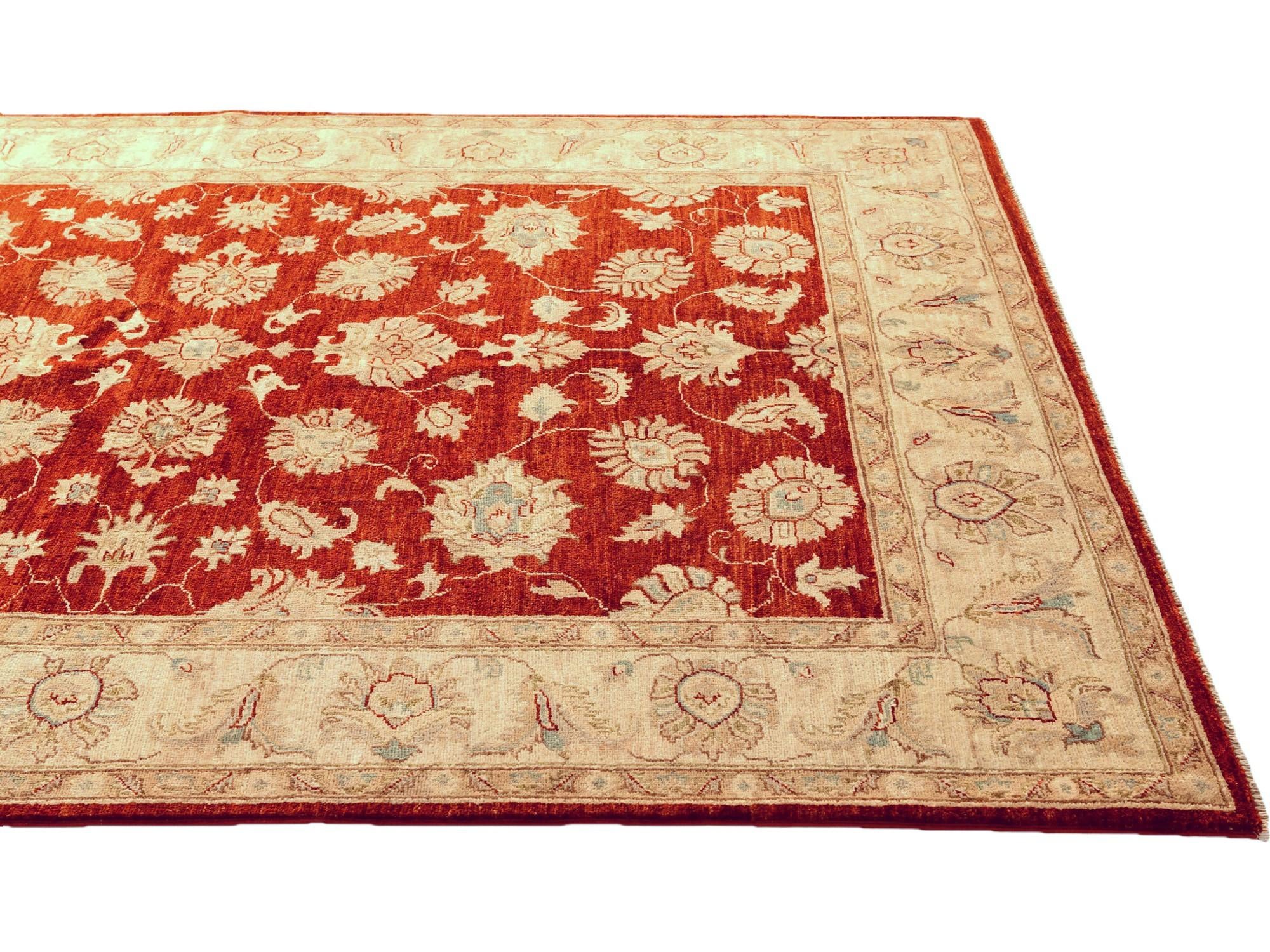 5' 8 x 7' 9 Hand Knotted Ziegler Rug