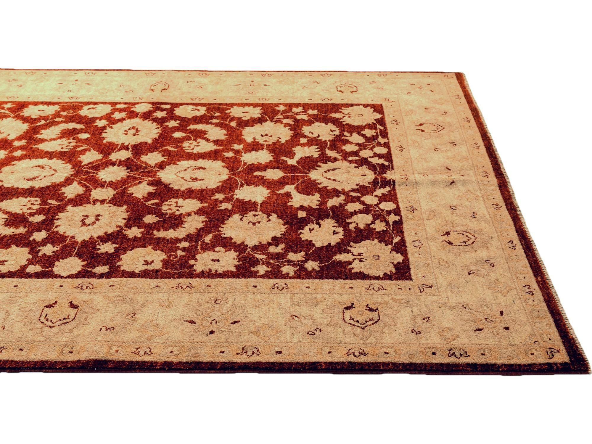 5' 7 x 7' 9 Hand Knotted Ziegler Rug