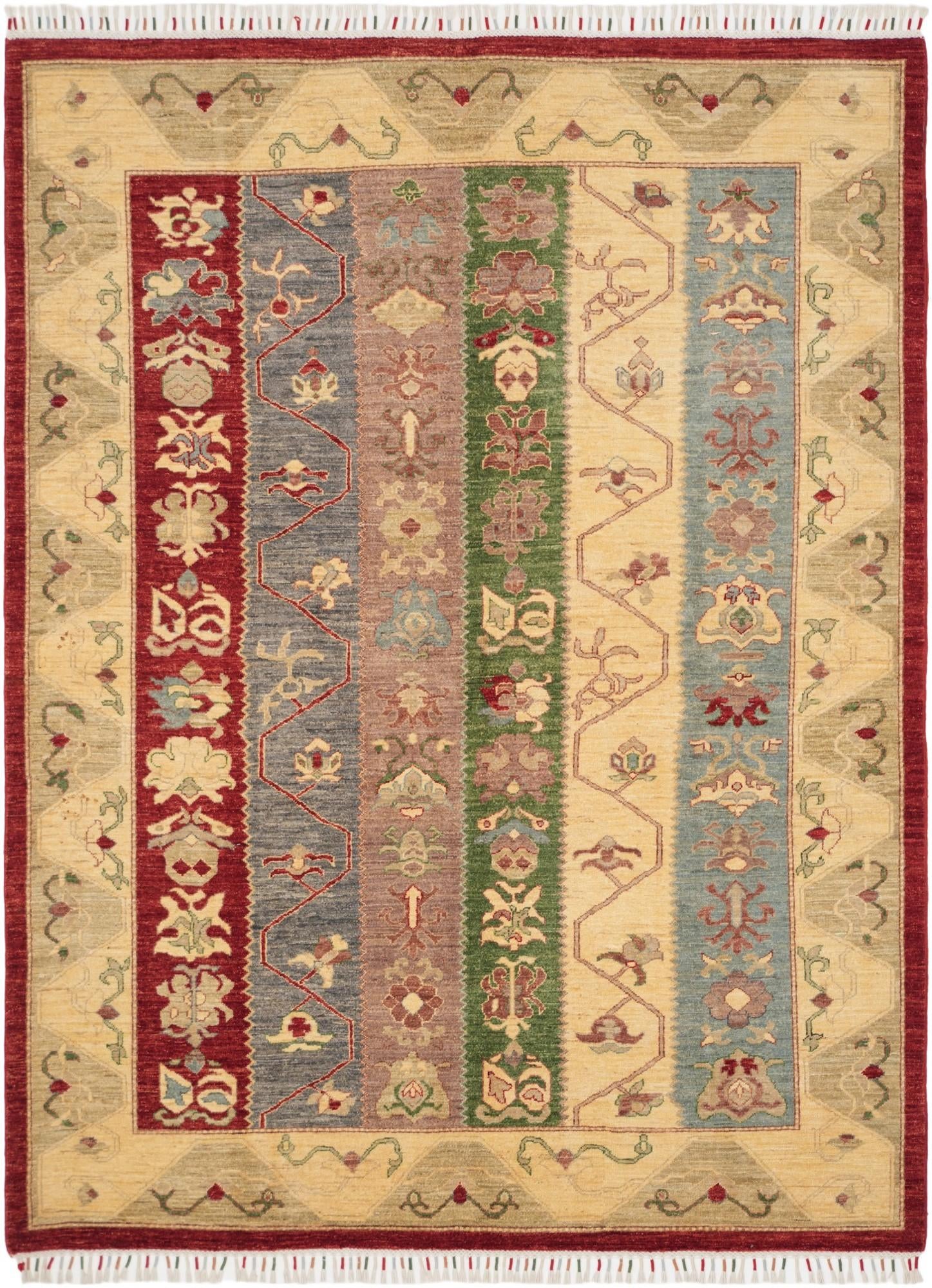 5' 8 x 7' 10 Hand Knotted Ziegler Rug