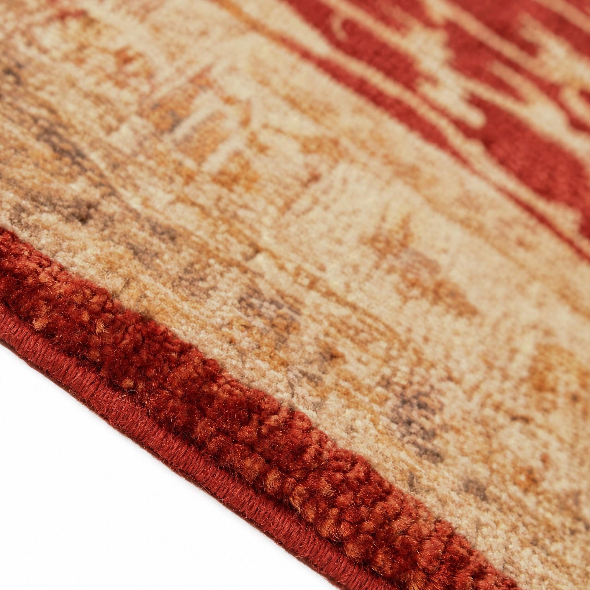 125cm x 215cm Hand Knotted Ziegler Rug