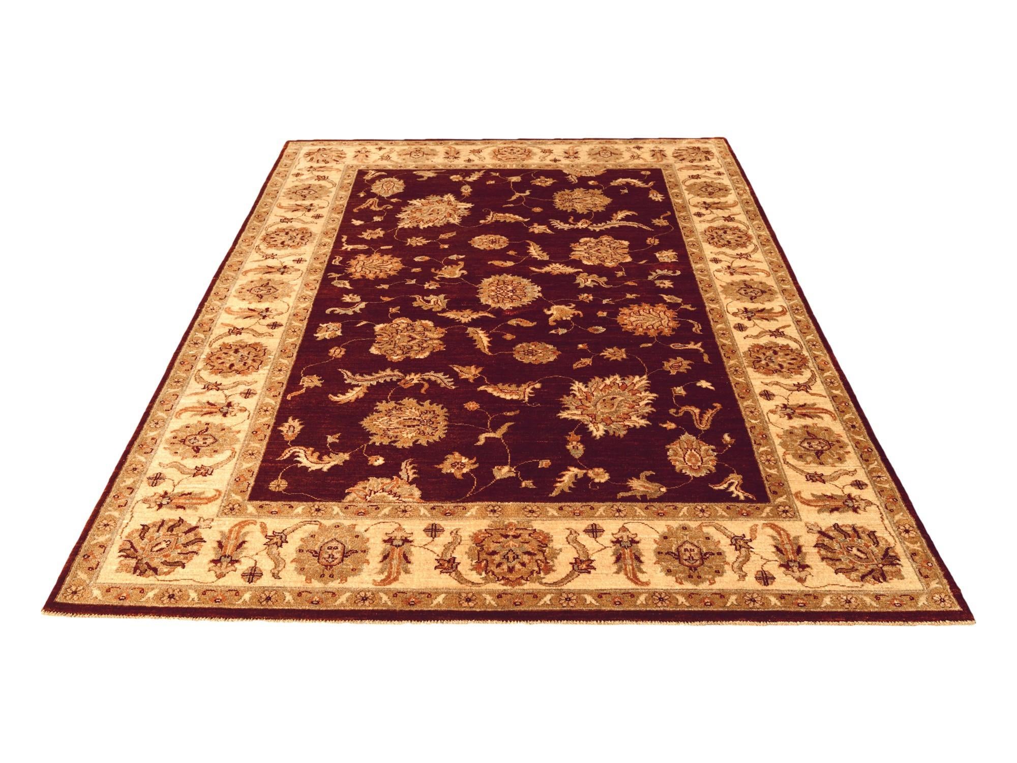 5' 9 x 8' Hand Knotted Ziegler Rug