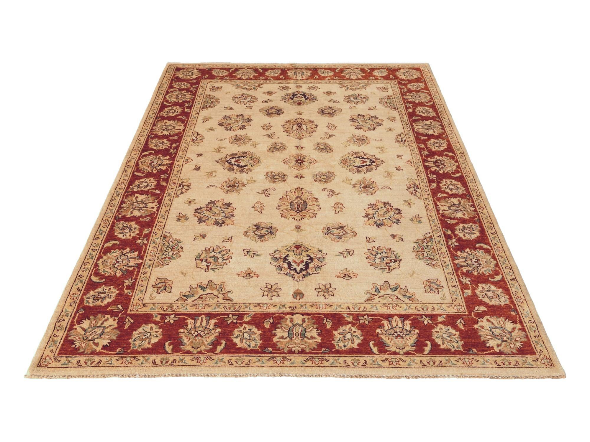 5' 10 x 8' 3 Hand Knotted Ziegler Rug