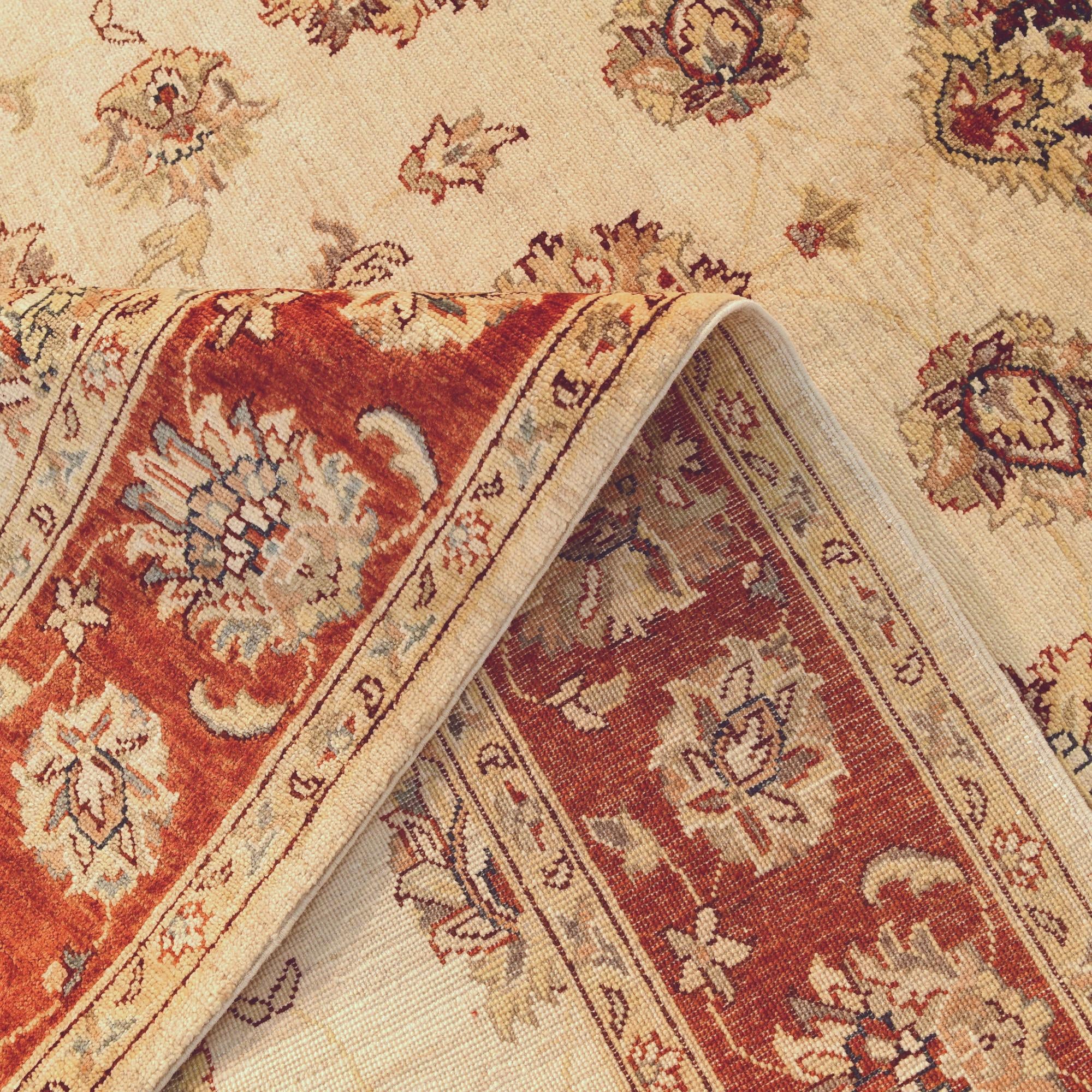 5' 10 x 8' 3 Hand Knotted Ziegler Rug