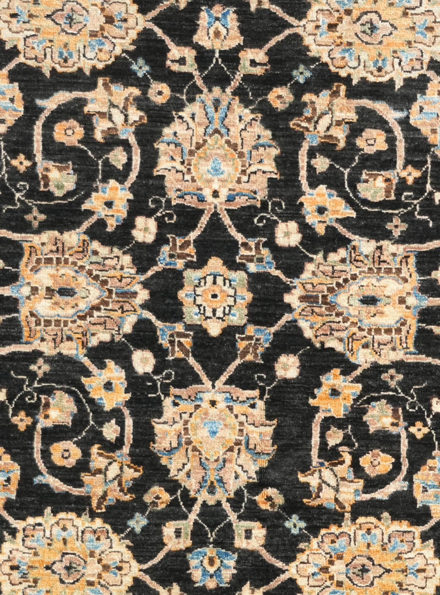4' 11 x 6' 9 Hand Knotted Ziegler Rug