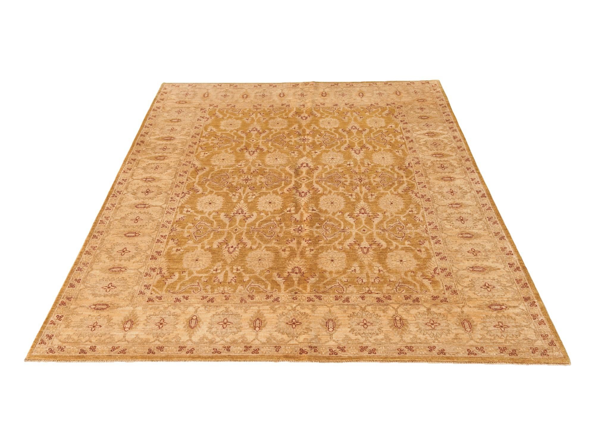 5' 7 x 7' 3 Hand Knotted Ziegler Rug