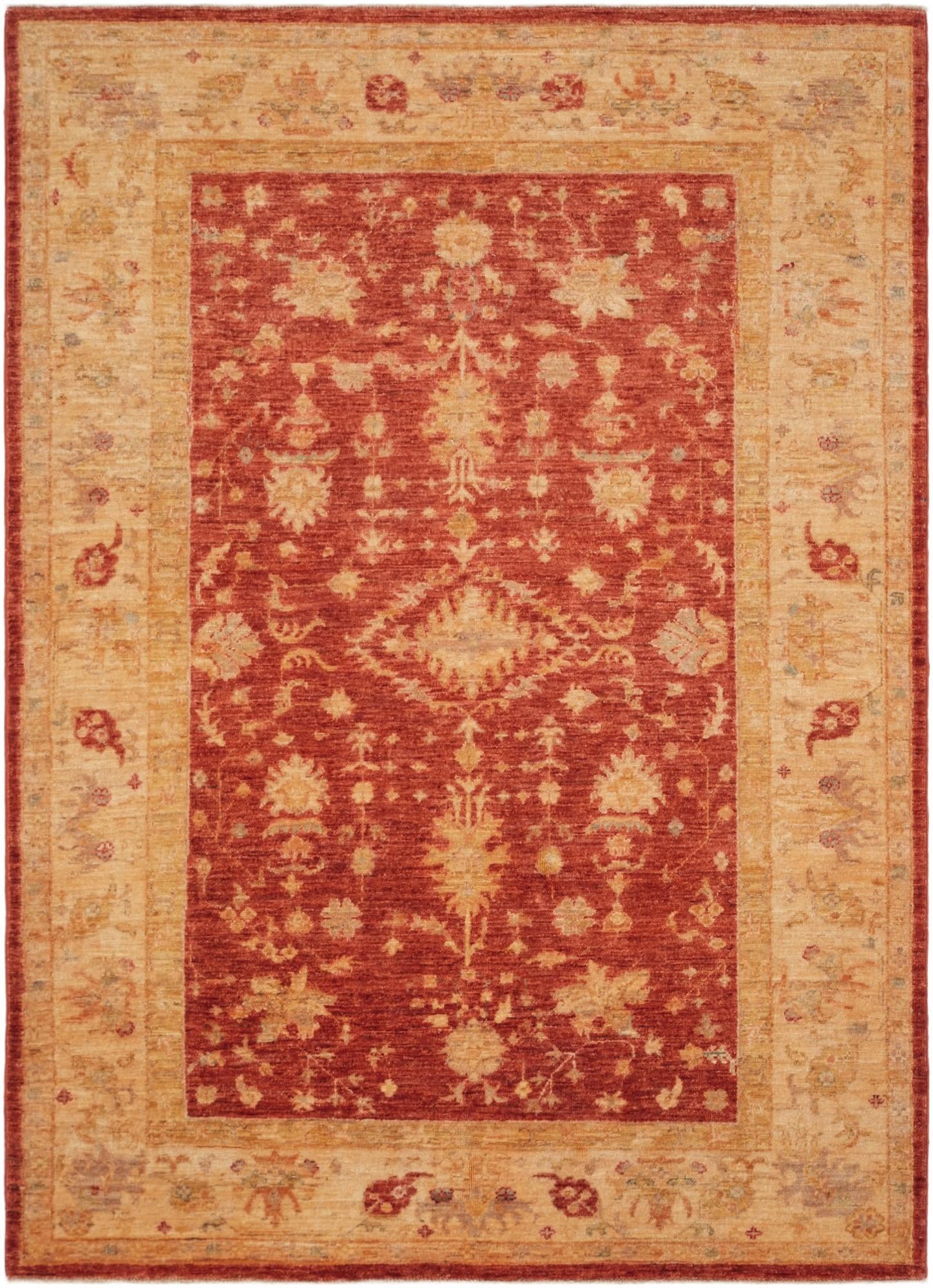 4' 9 x 6' 8 Hand Knotted Ziegler Rug