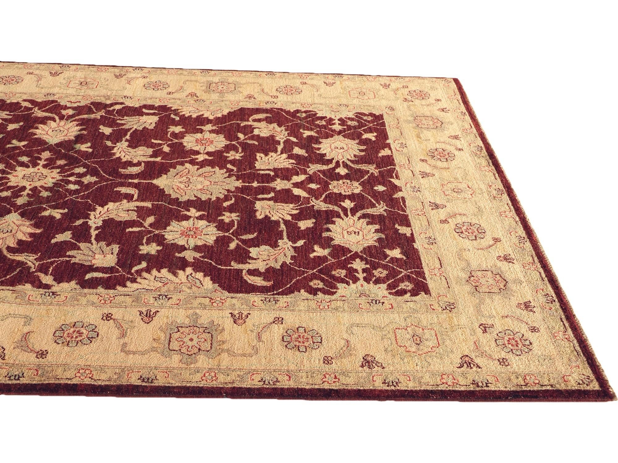175cm x 245cm Hand Knotted Ziegler Rug