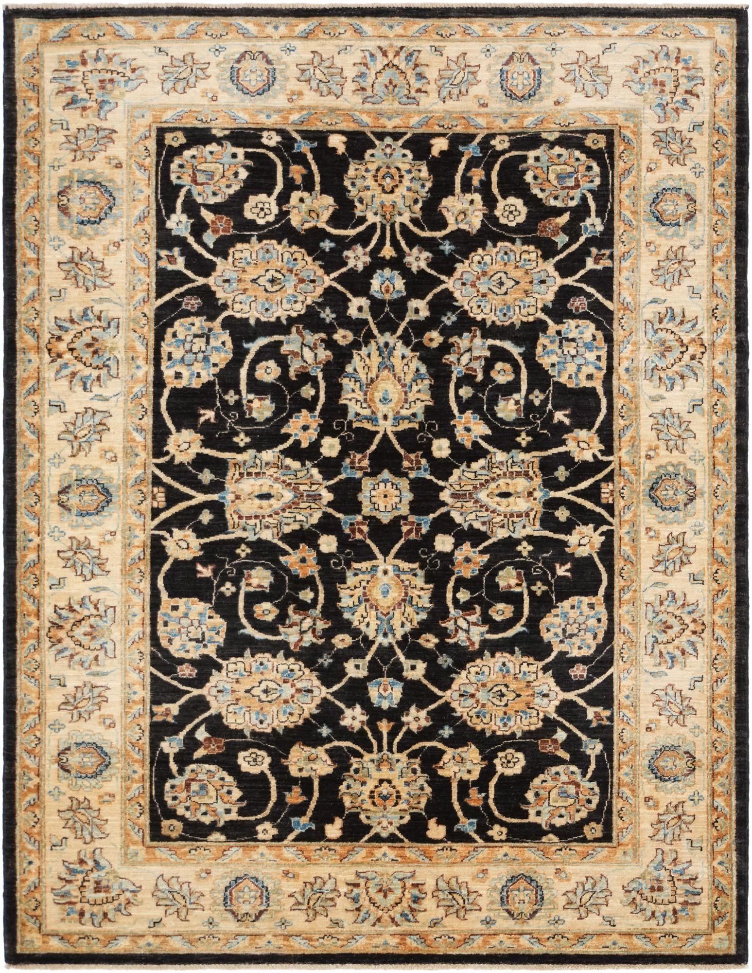 5' x 6' 6 Hand Knotted Ziegler Rug
