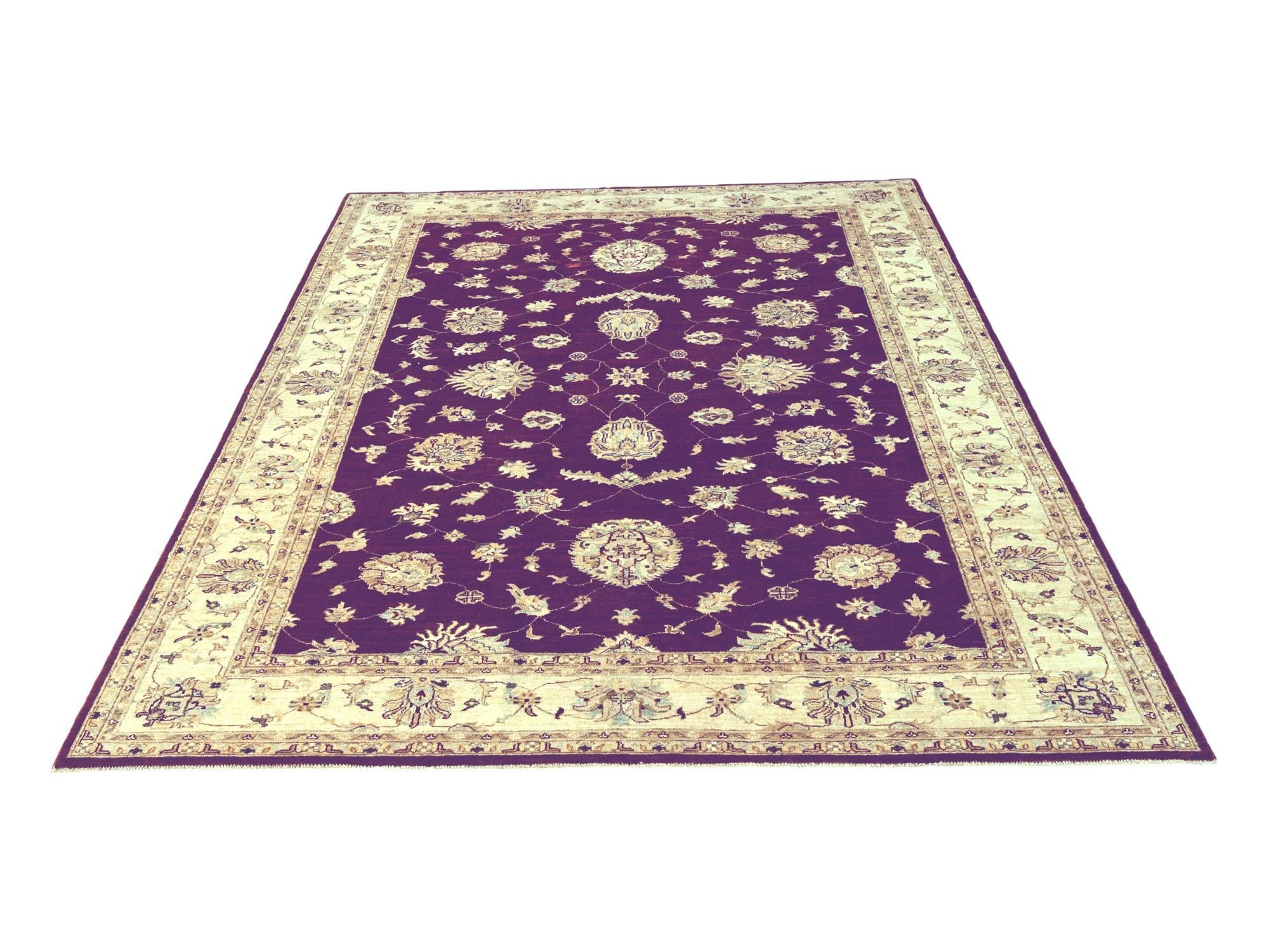 6' 10 x 9' 8 Hand Knotted Ziegler Rug