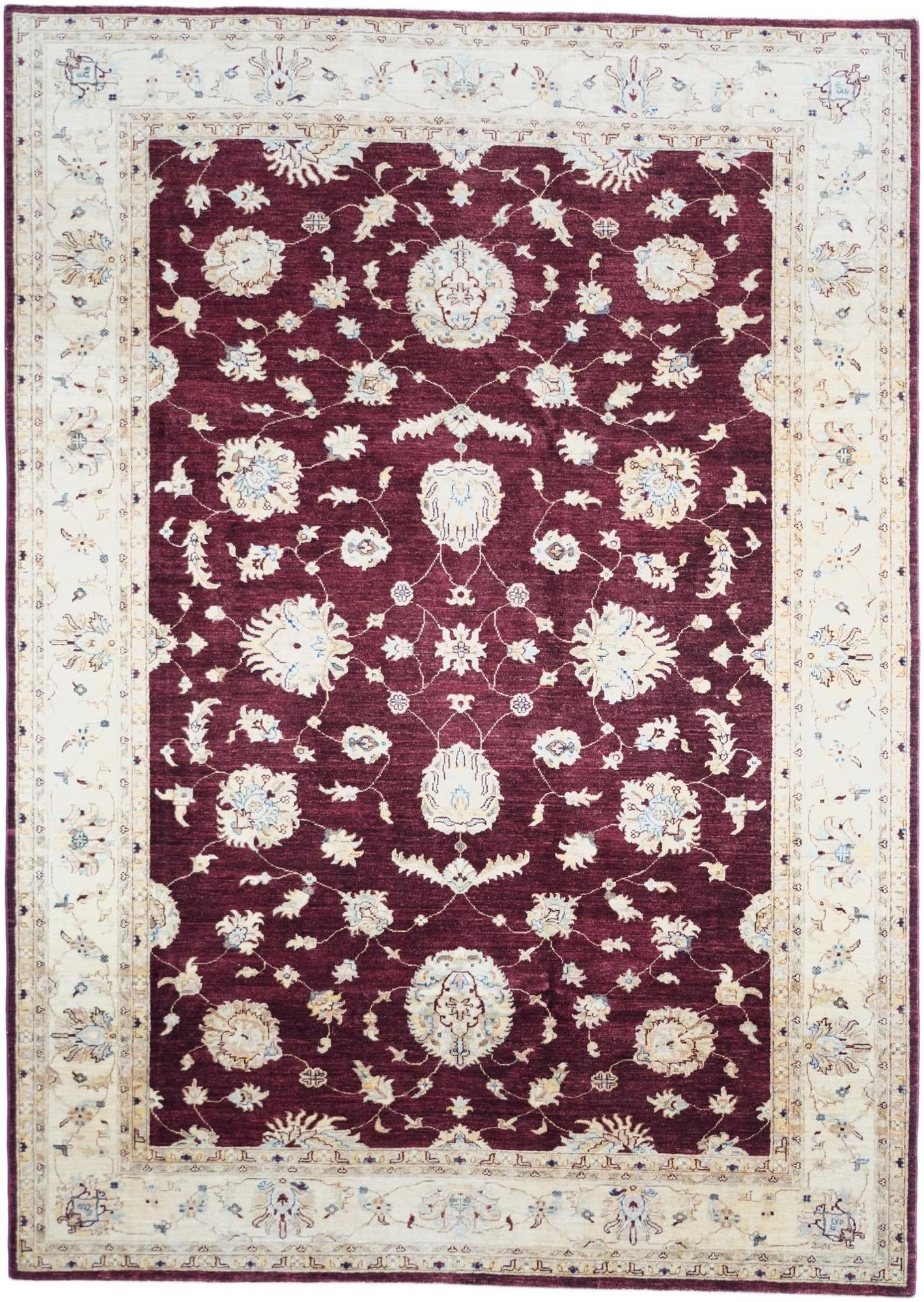 6' 10 x 9' 8 Hand Knotted Ziegler Rug