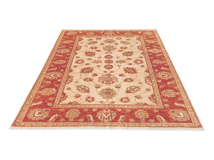 Detail image of 5' 6 x 7' 9 Hand Knotted Ziegler Rug