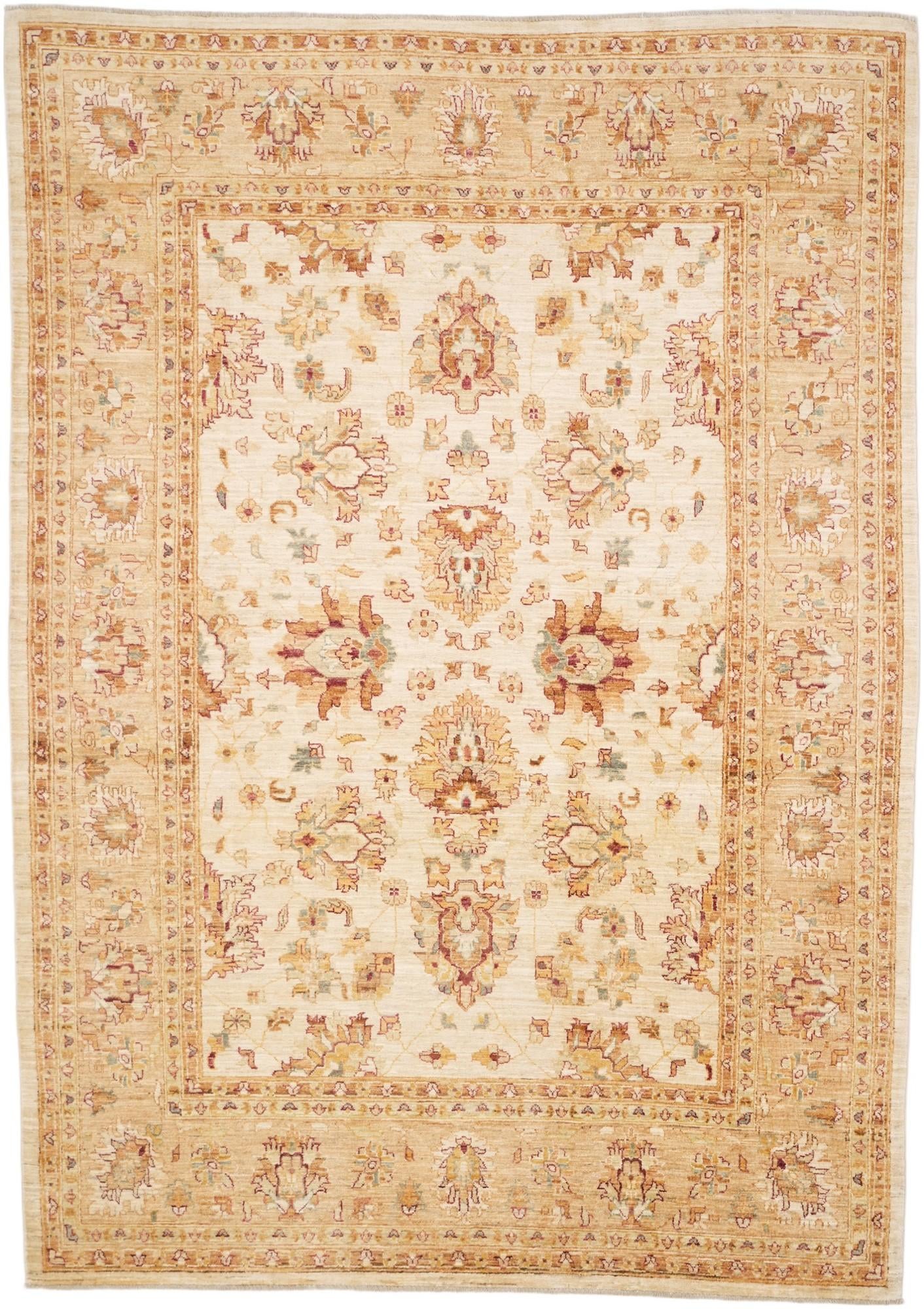 6' 8 x 9' 5 Hand Knotted Ziegler Rug