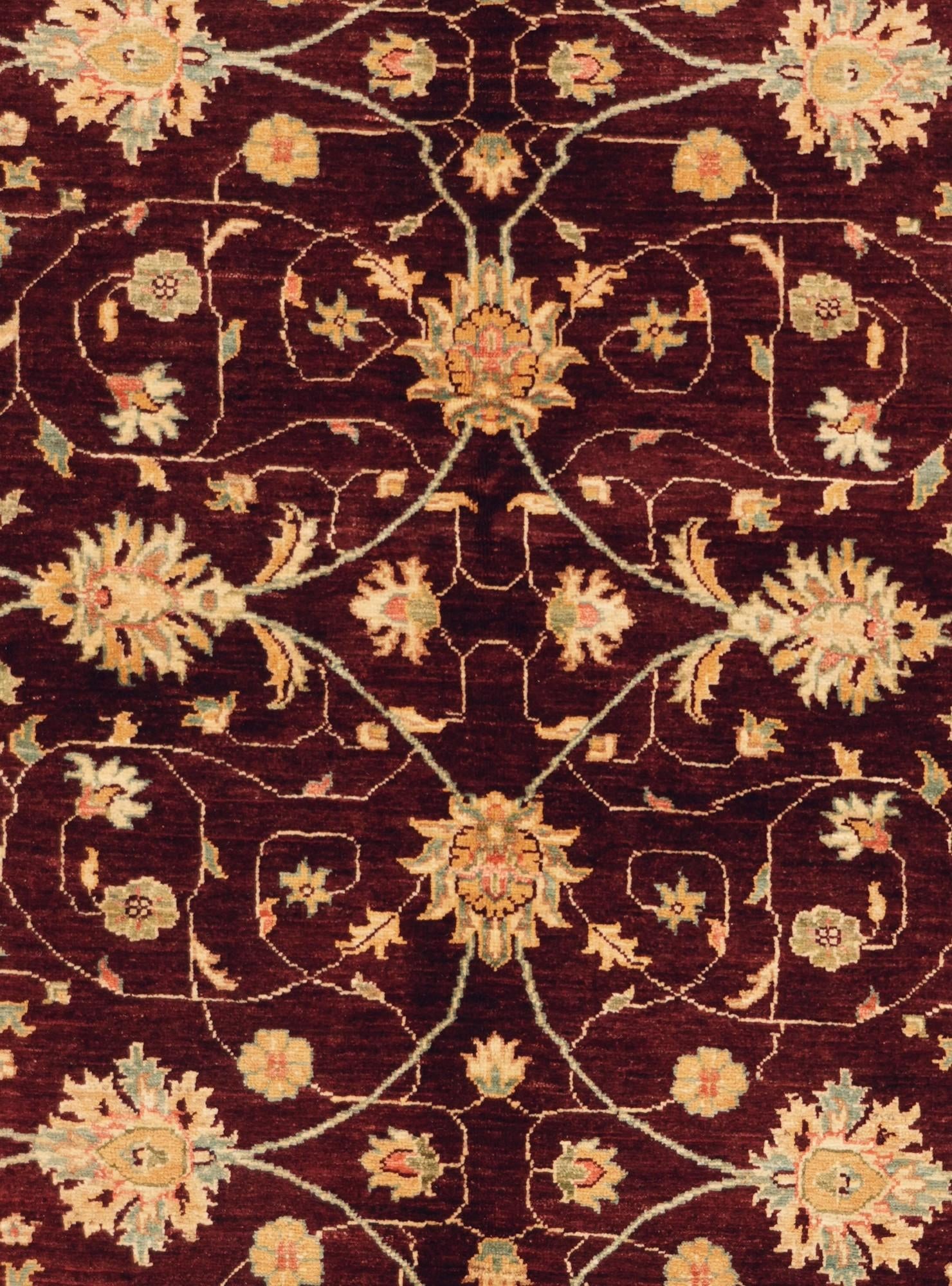 5' 9 x 8' 1 Hand Knotted Ziegler Rug