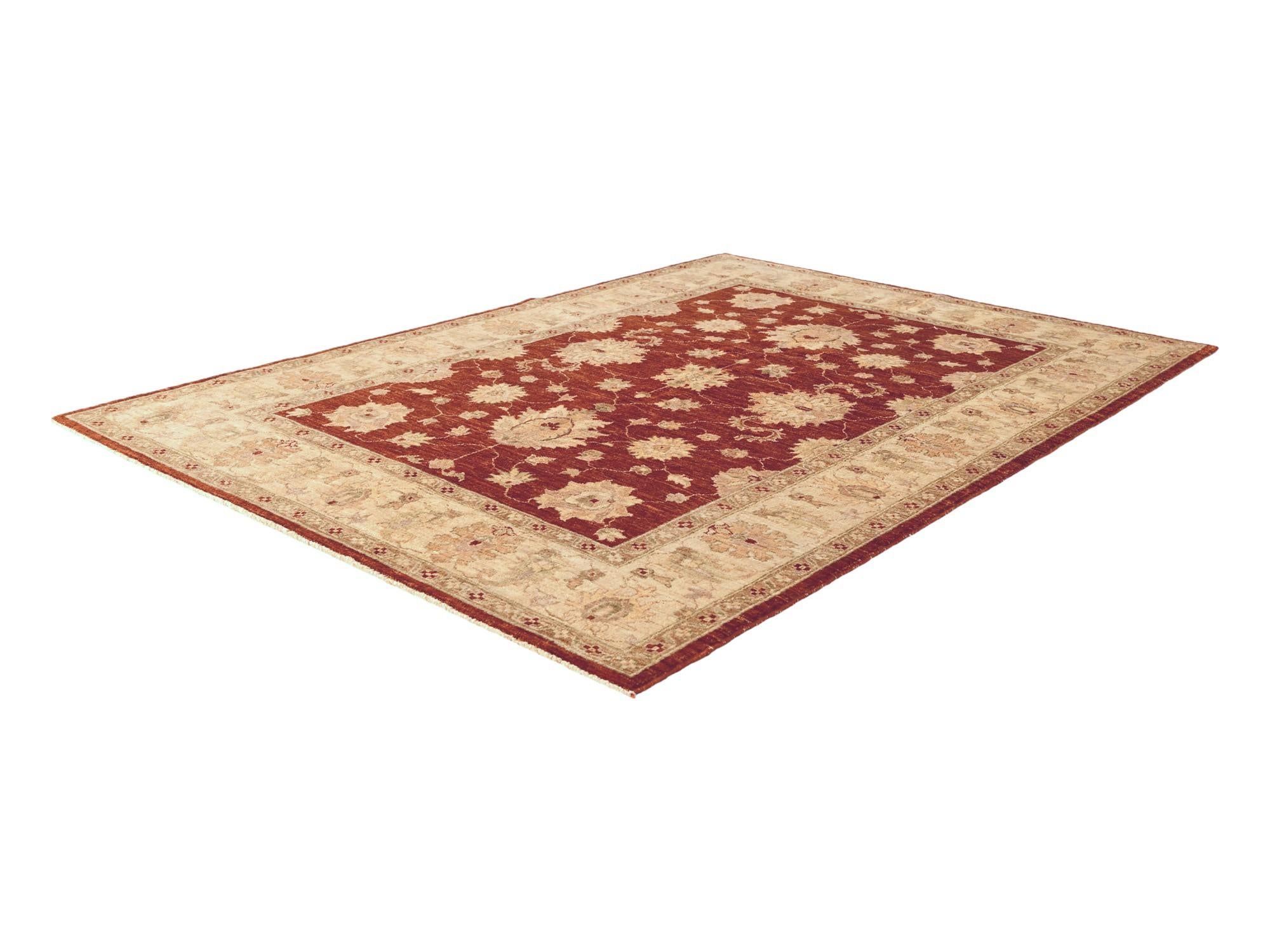 4' 11 x 7' 3 Hand Knotted Ziegler Rug