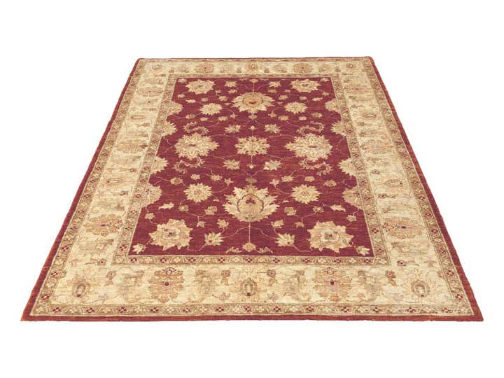 4' 11 x 7' 3 Hand Knotted Ziegler Rug