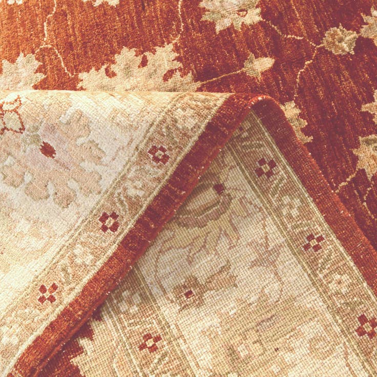 Detail image of 4' 11 x 7' 3 Hand Knotted Ziegler Rug