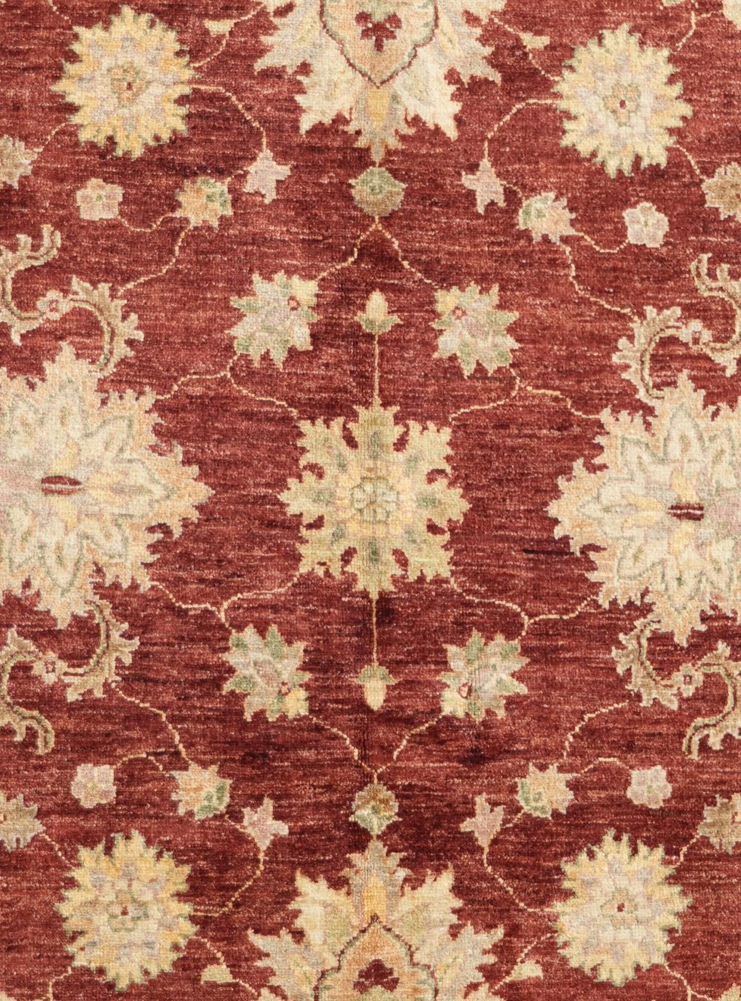 4' 11 x 7' 3 Hand Knotted Ziegler Rug