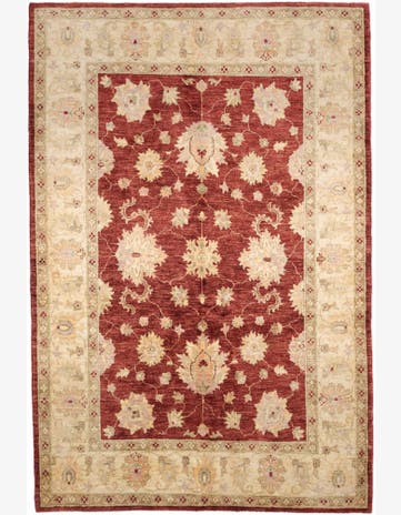 4' 11 x 7' 3 Hand Knotted Ziegler Rug