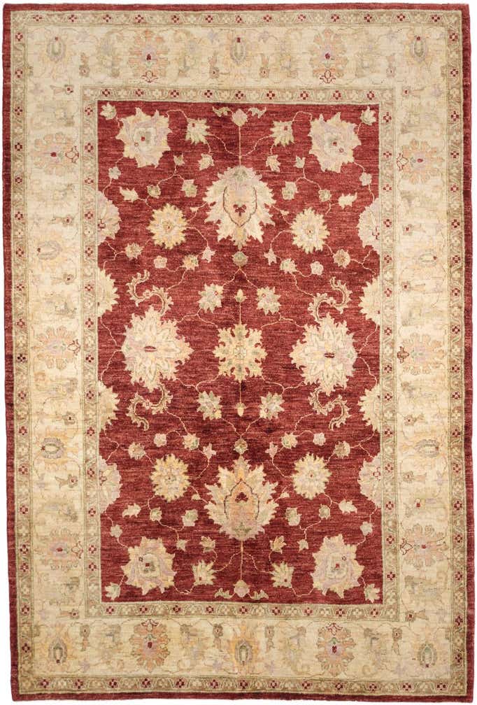 4' 11 x 7' 3 Hand Knotted Ziegler Rug