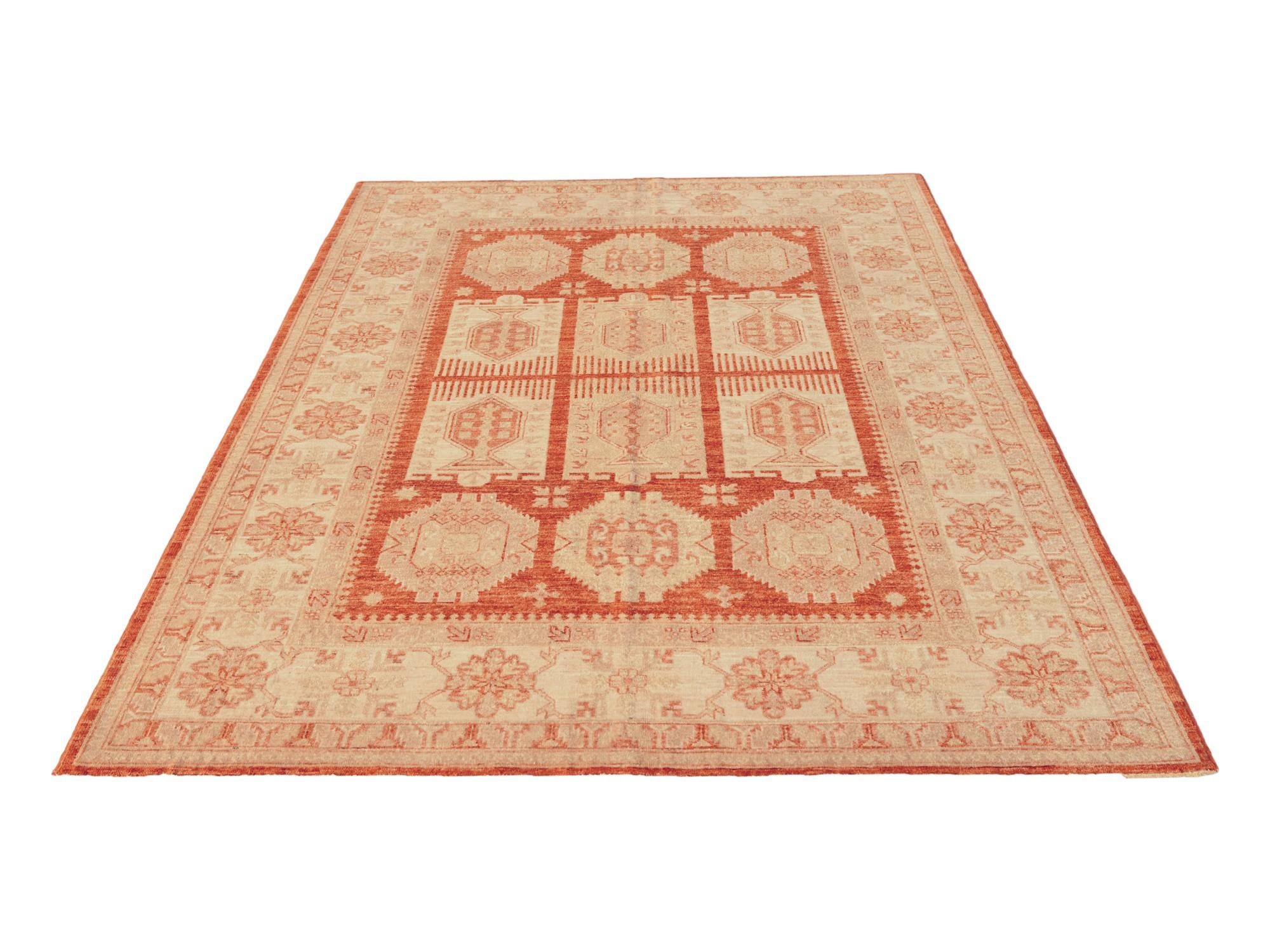 5' 8 x 7' 10 Hand Knotted Ziegler Rug