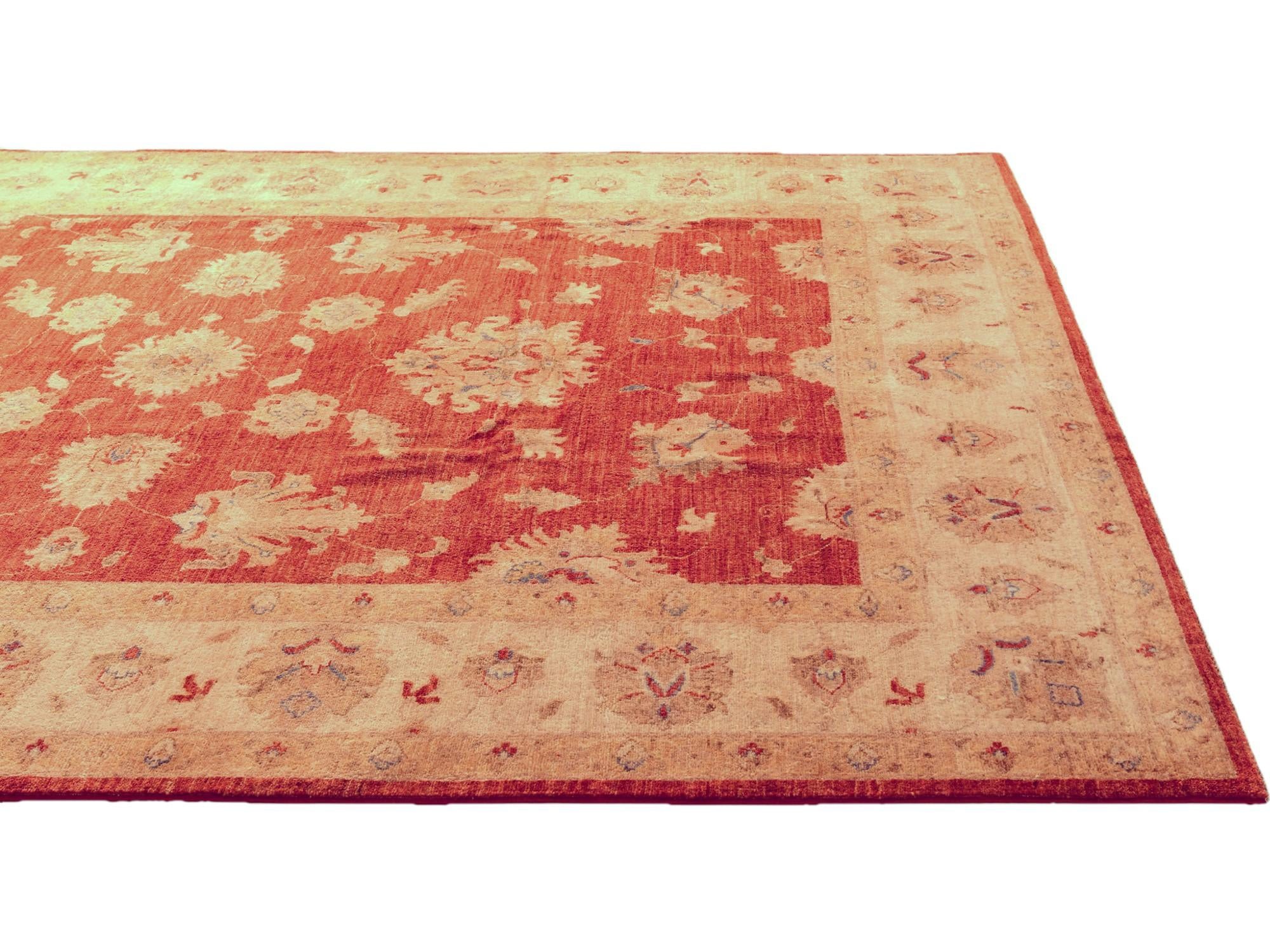 6' 9 x 9' 8 Hand Knotted Ziegler Rug
