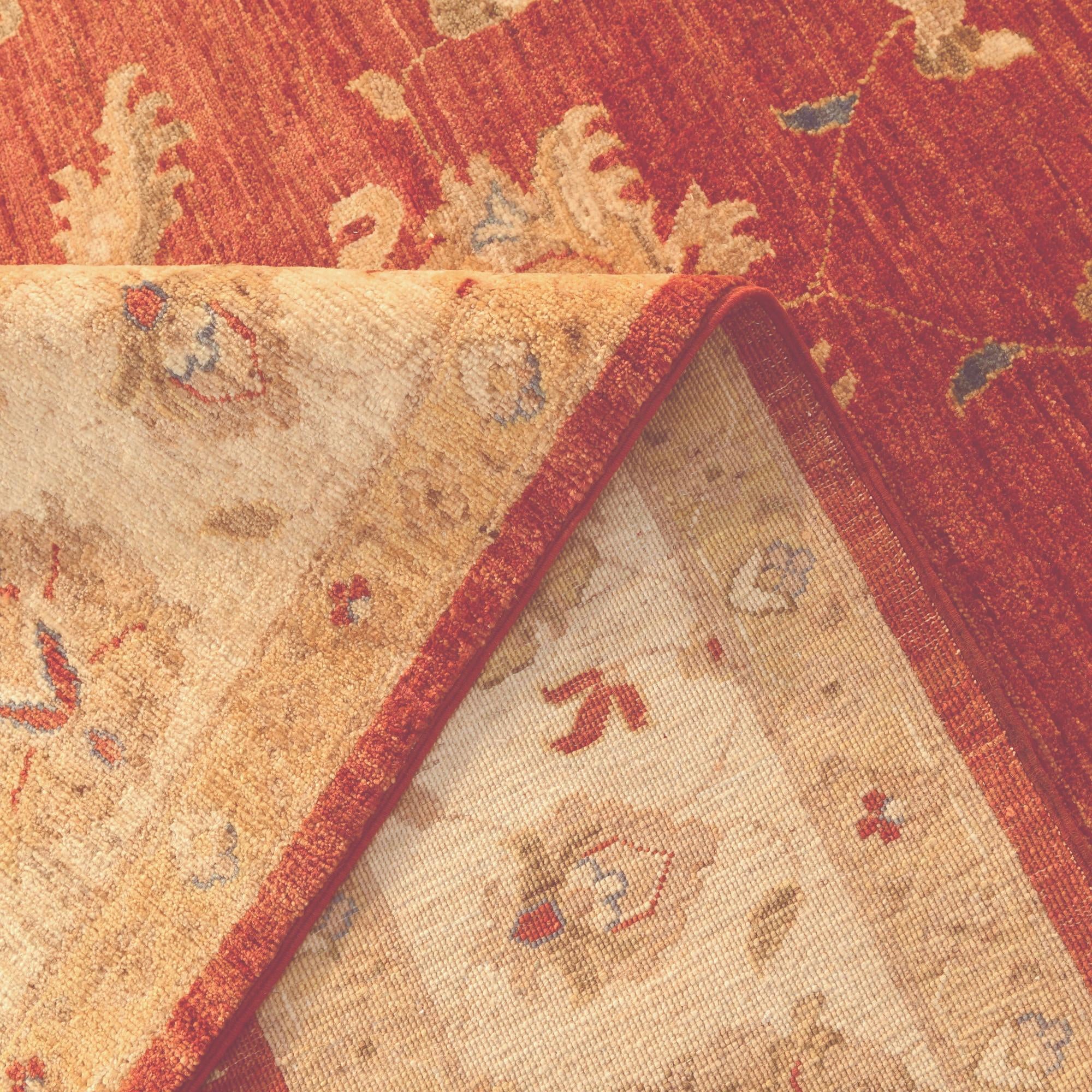 6' 9 x 9' 8 Hand Knotted Ziegler Rug