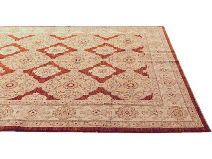 6' 4 x 7' 11 Hand Knotted Ziegler Rug