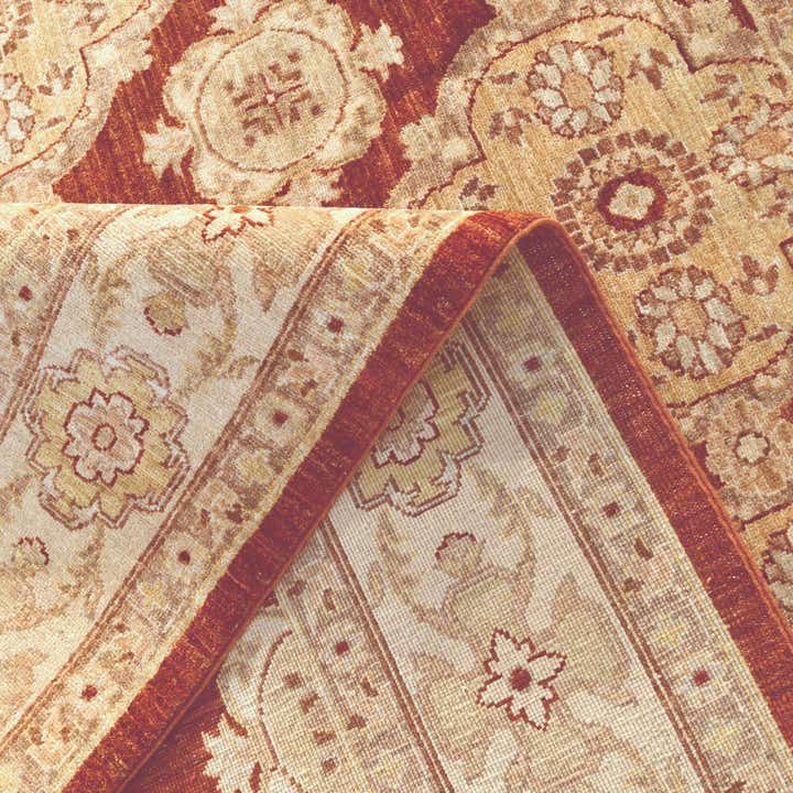 6' 4 x 7' 11 Hand Knotted Ziegler Rug