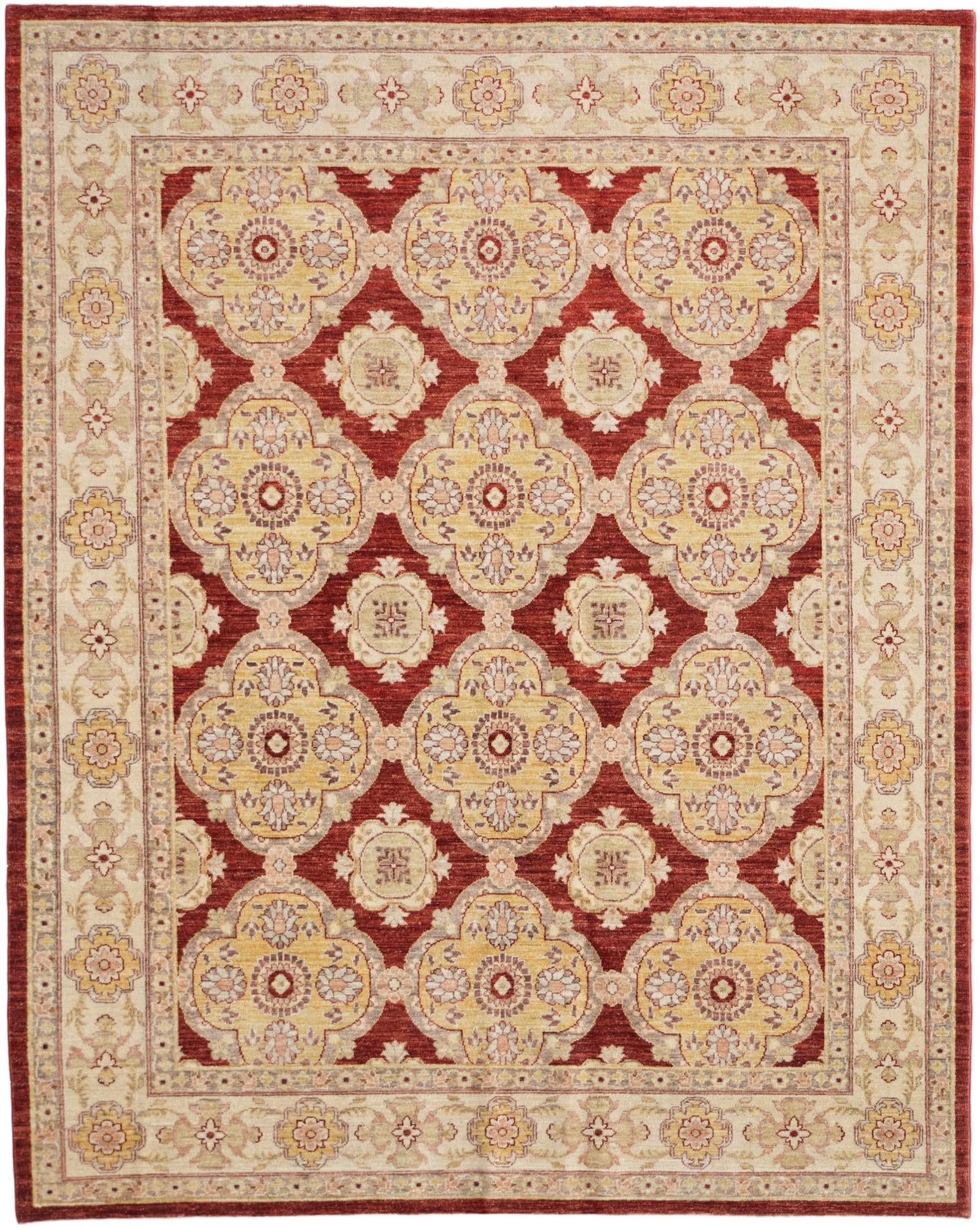 6' 4 x 7' 11 Hand Knotted Ziegler Rug