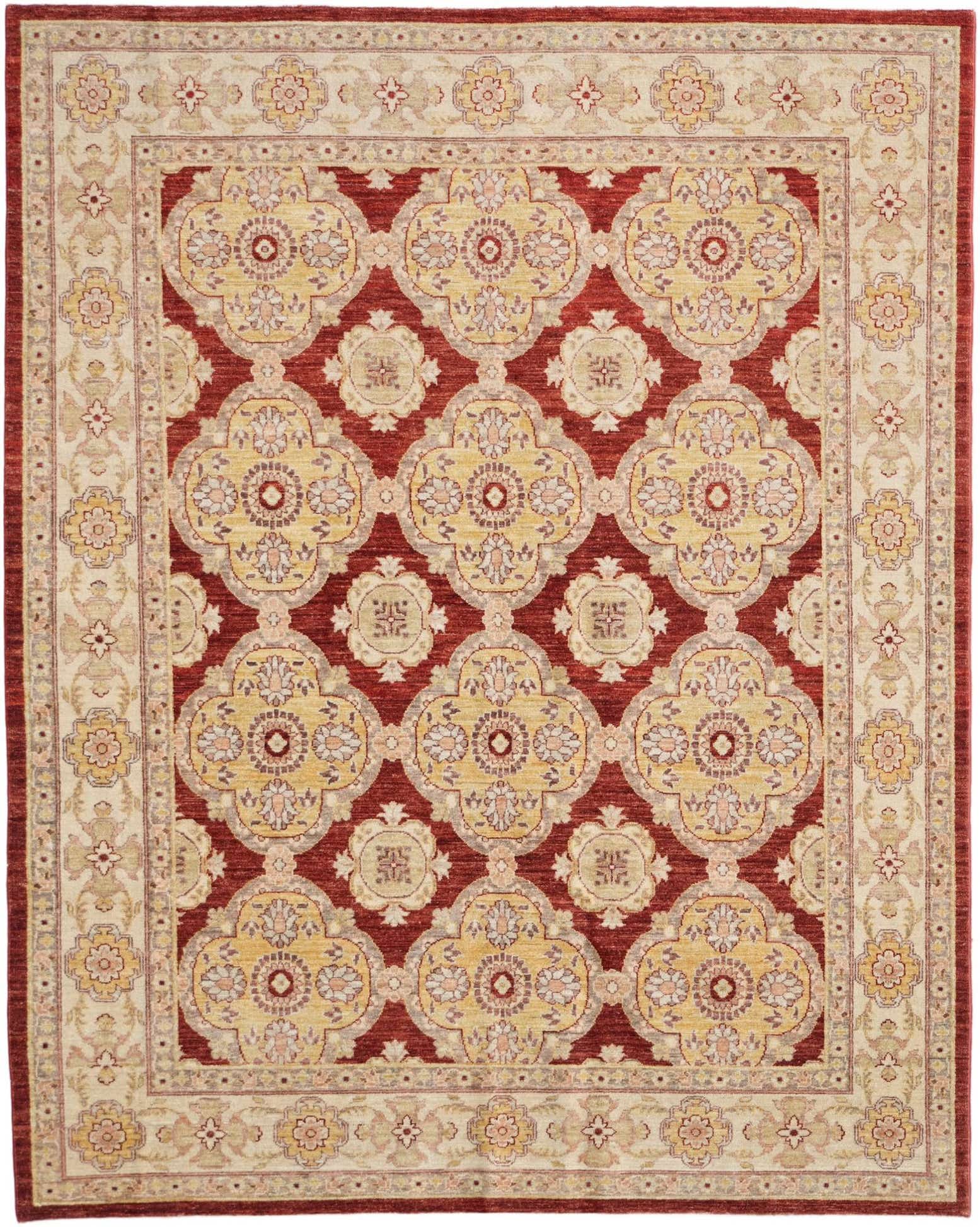 6' 4 x 7' 11 Hand Knotted Ziegler Rug