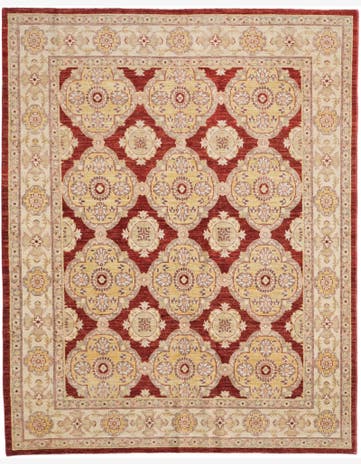 6' 4 x 7' 11 Hand Knotted Ziegler Rug