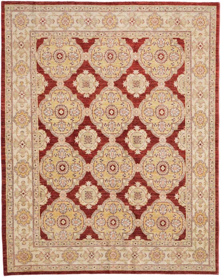 6' 4 x 7' 11 Hand Knotted Ziegler Rug