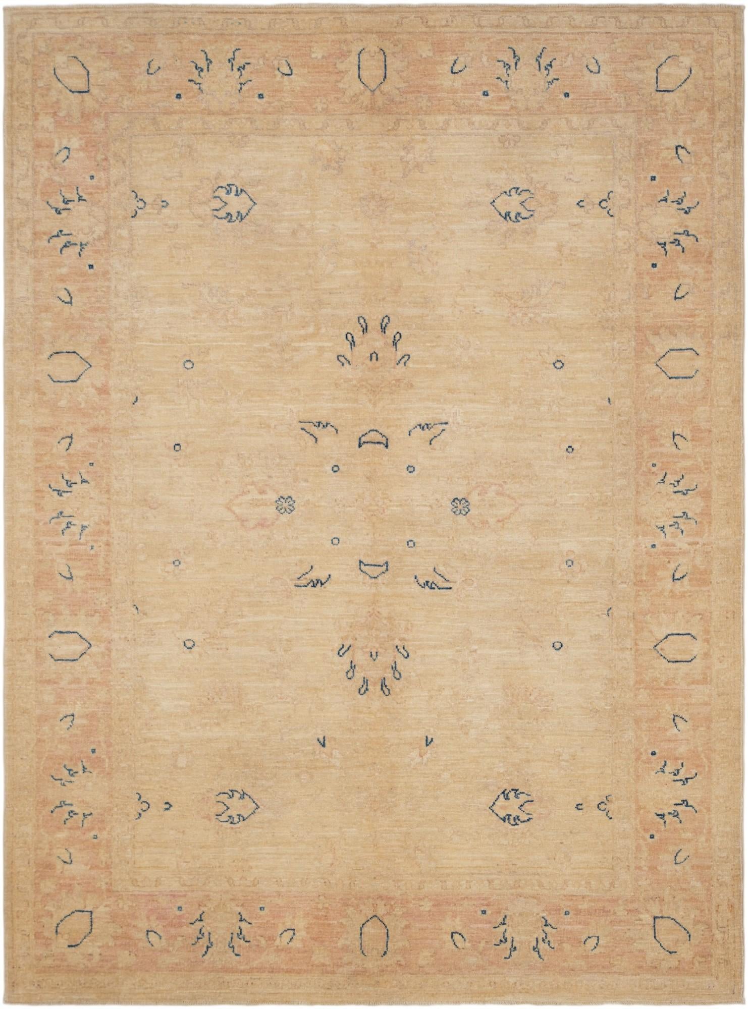 4' 10 x 6' 7 Hand Knotted Ziegler Rug