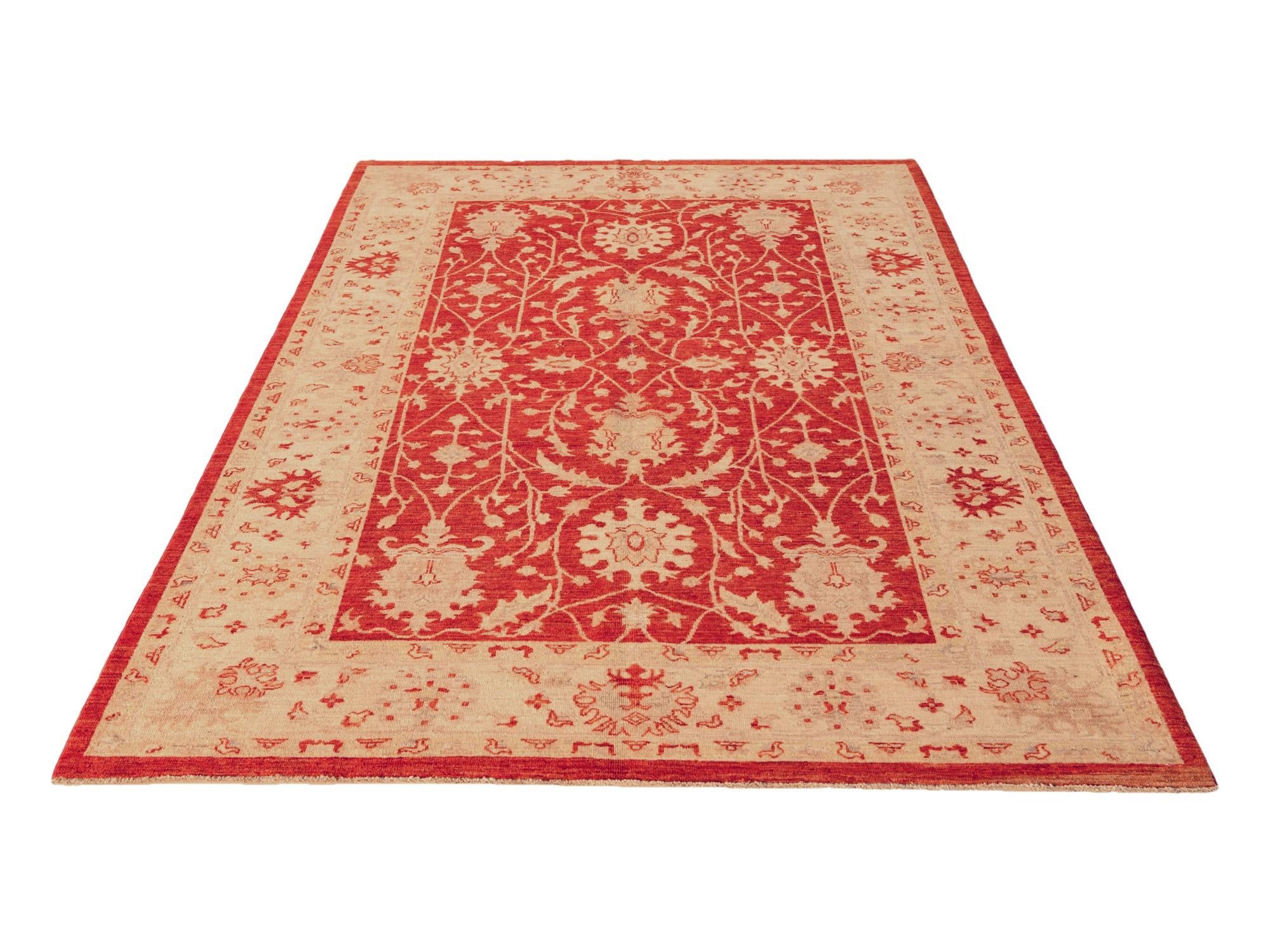 5' 7 x 8' 2 Hand Knotted Ziegler Rug