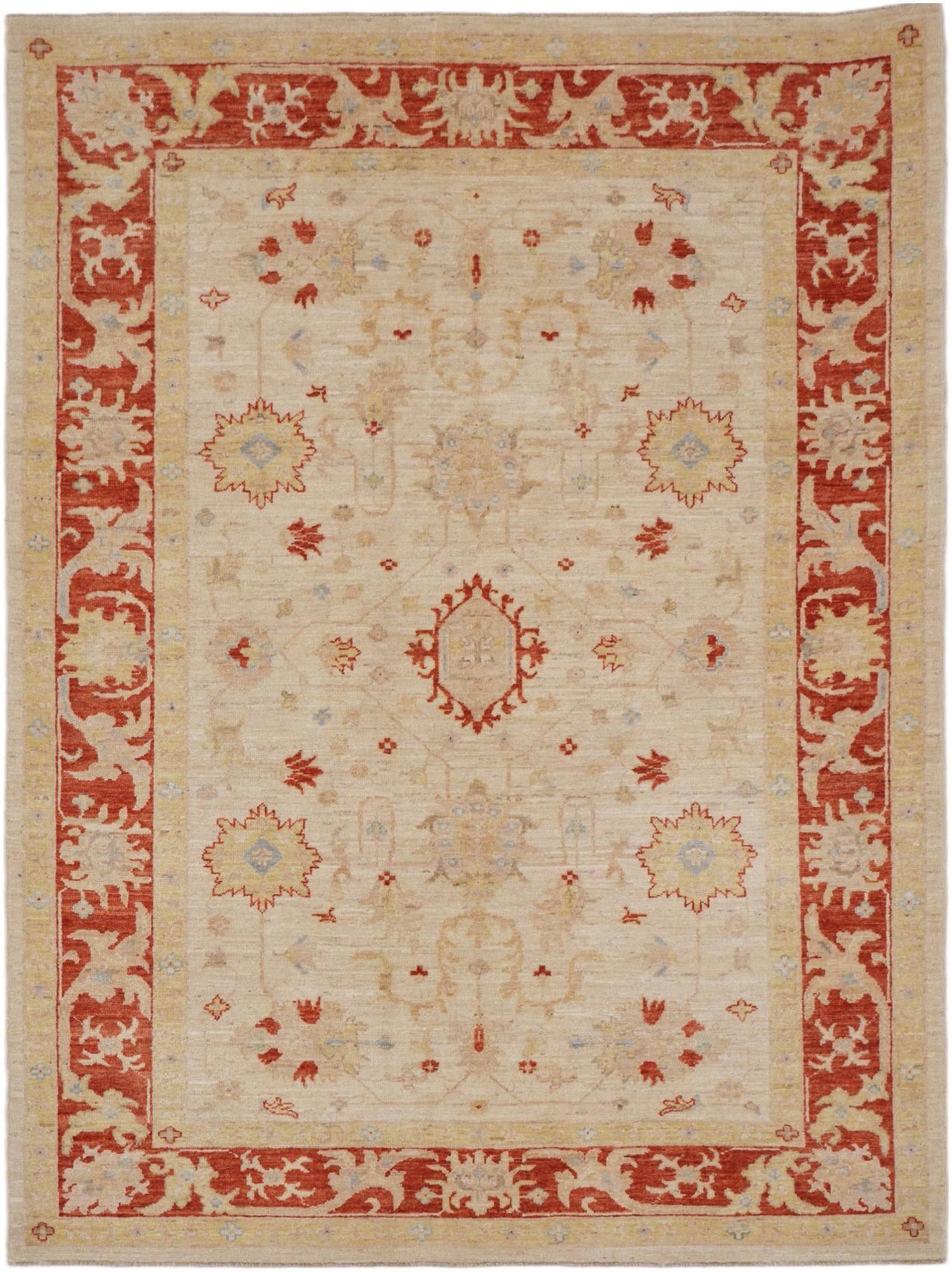 4' 10 x 6' 6 Hand Knotted Ziegler Rug
