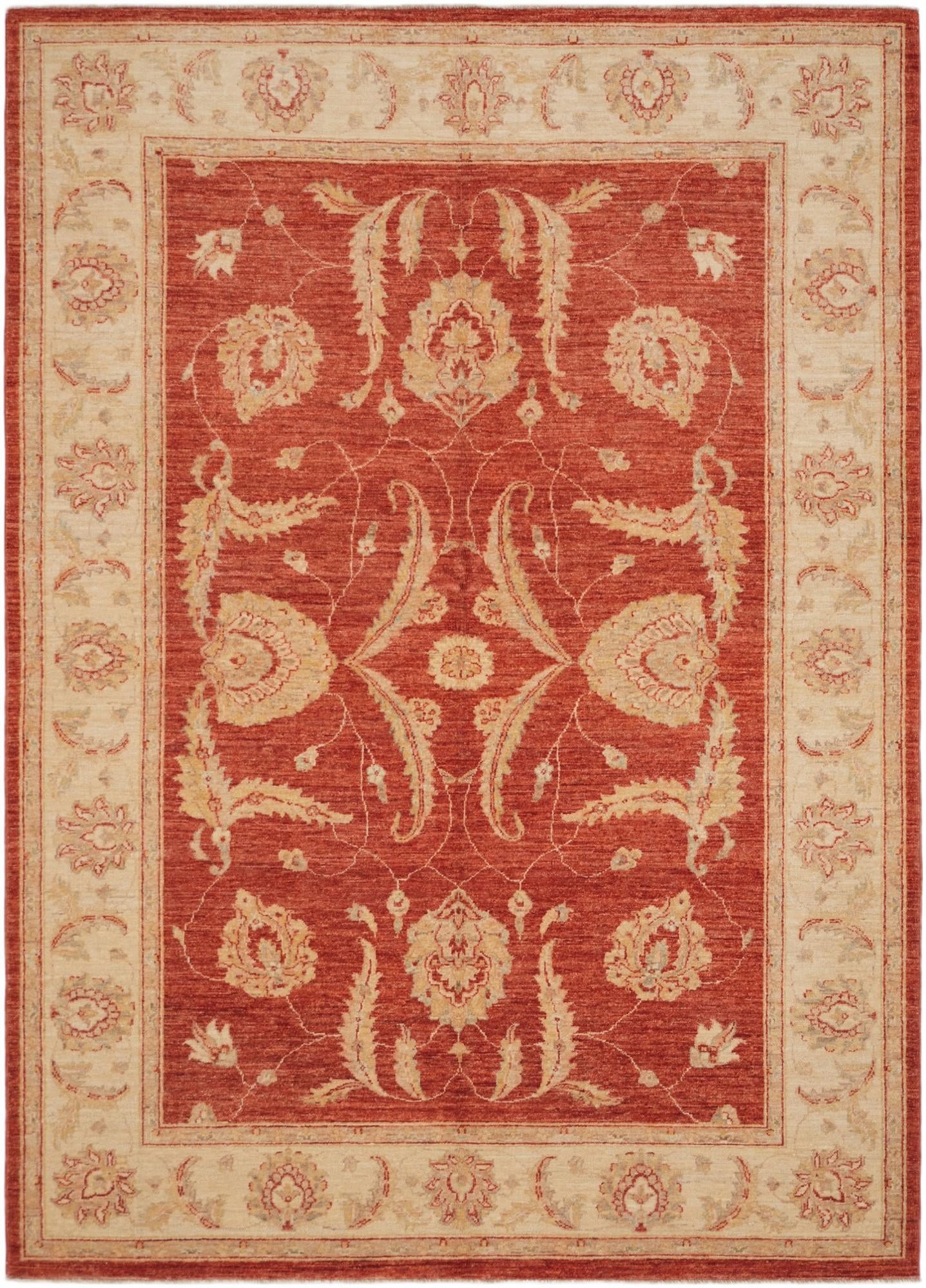 5' 7 x 7' 9 Hand Knotted Ziegler Rug