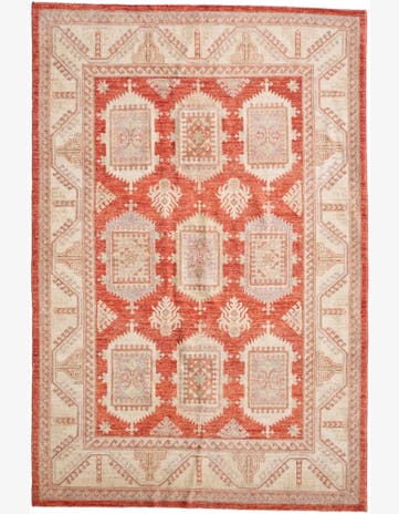 4' 8 x 7' 1 Hand Knotted Ziegler Rug