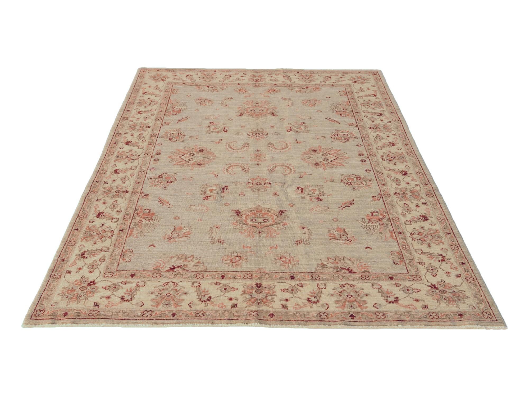 4' 10 x 6' 5 Hand Knotted Ziegler Rug