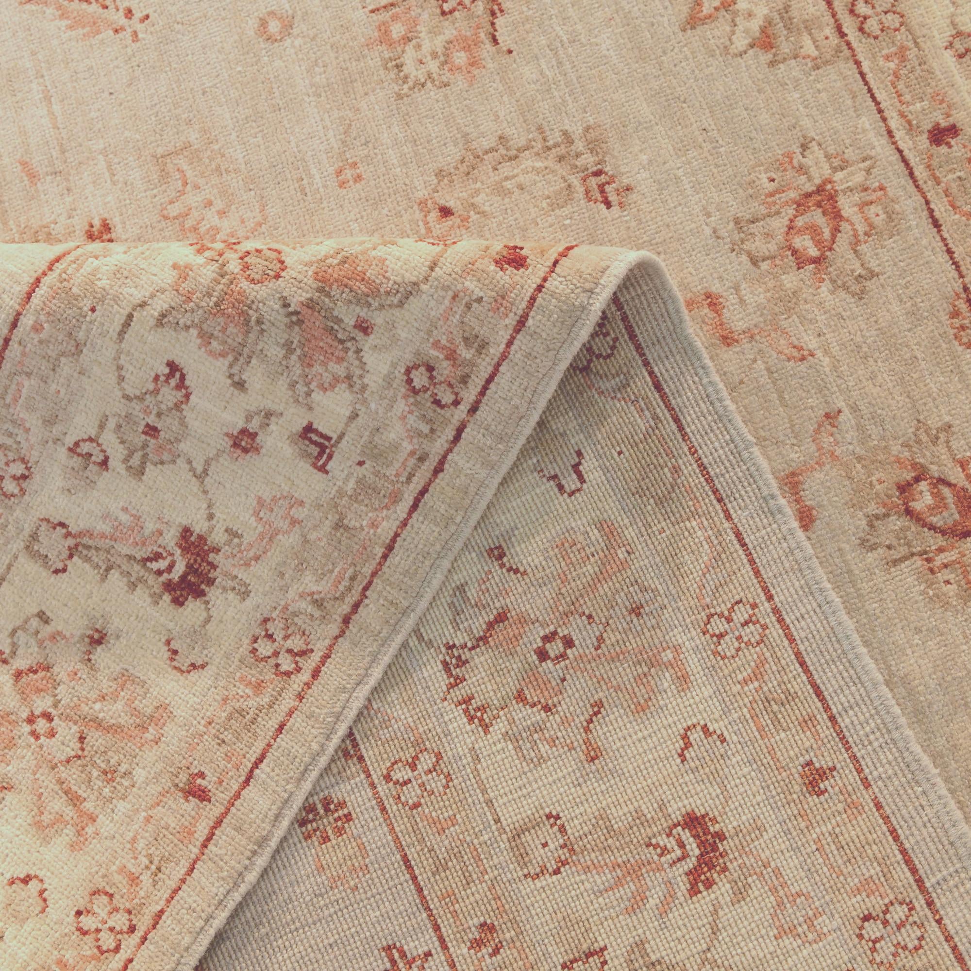 4' 10 x 6' 5 Hand Knotted Ziegler Rug