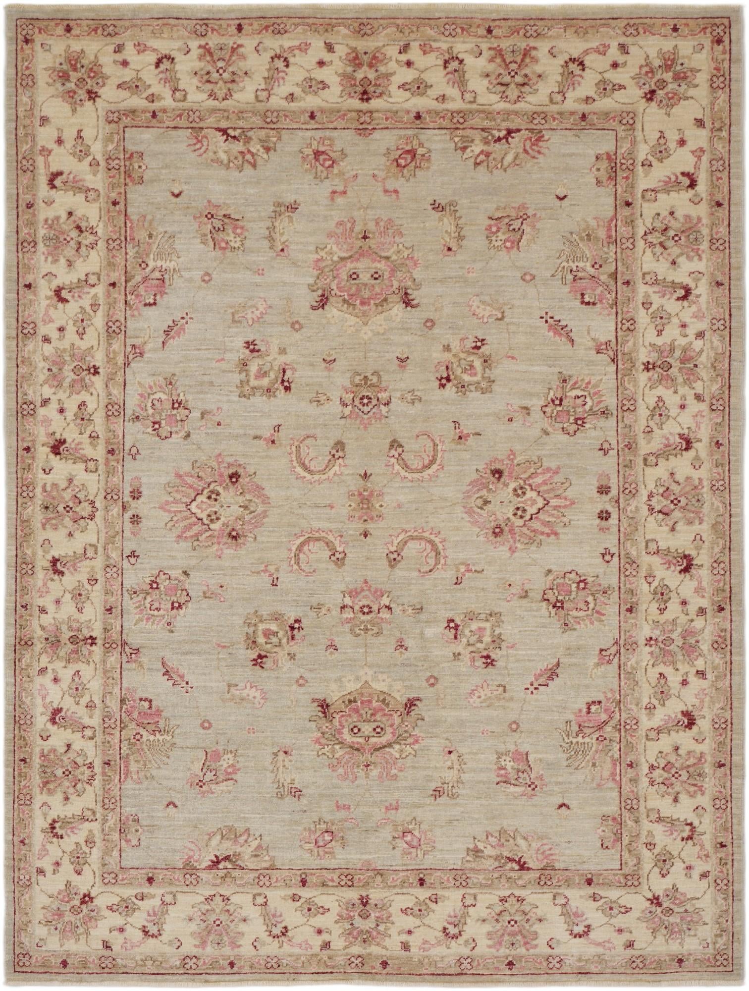 4' 10 x 6' 5 Hand Knotted Ziegler Rug