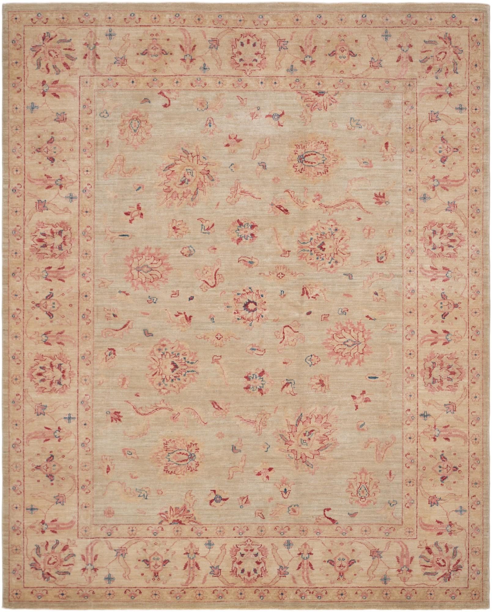 6' 6 x 8' Hand Knotted Ziegler Rug