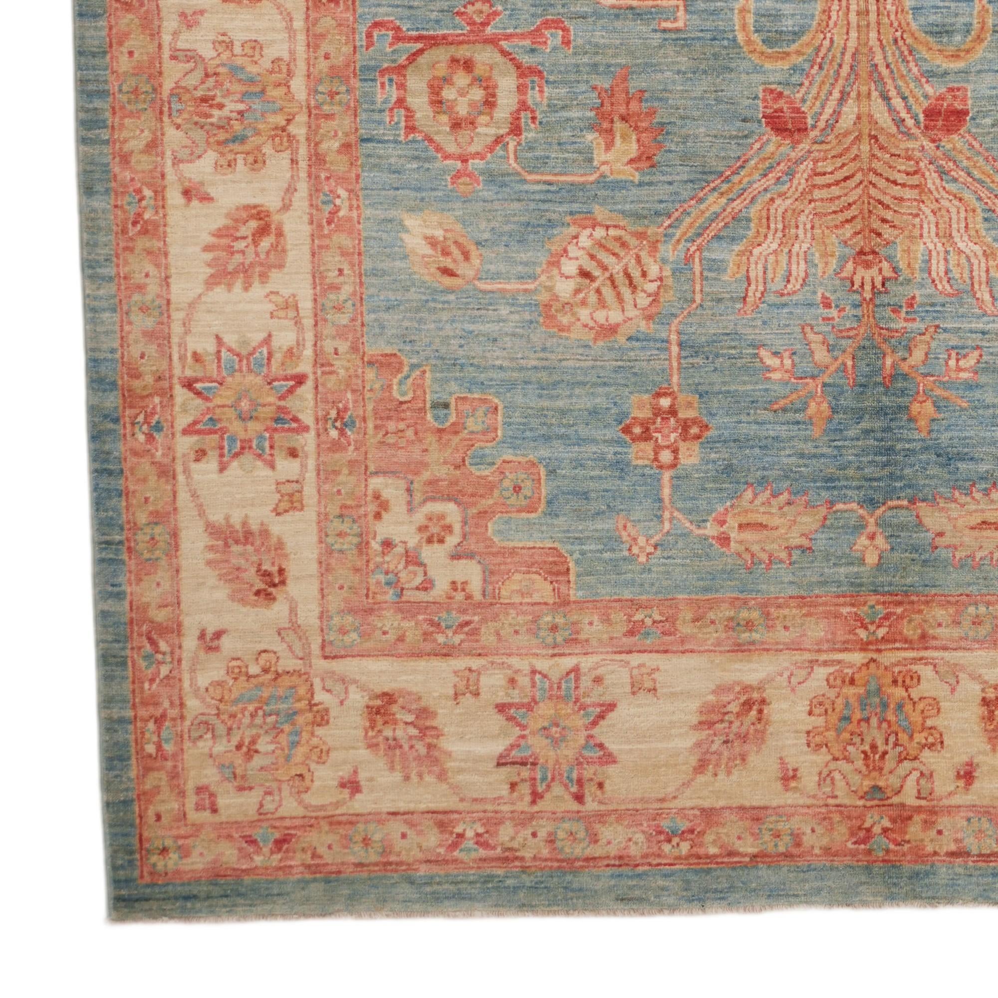 5' 6 x 7' 7 Hand Knotted Ziegler Rug