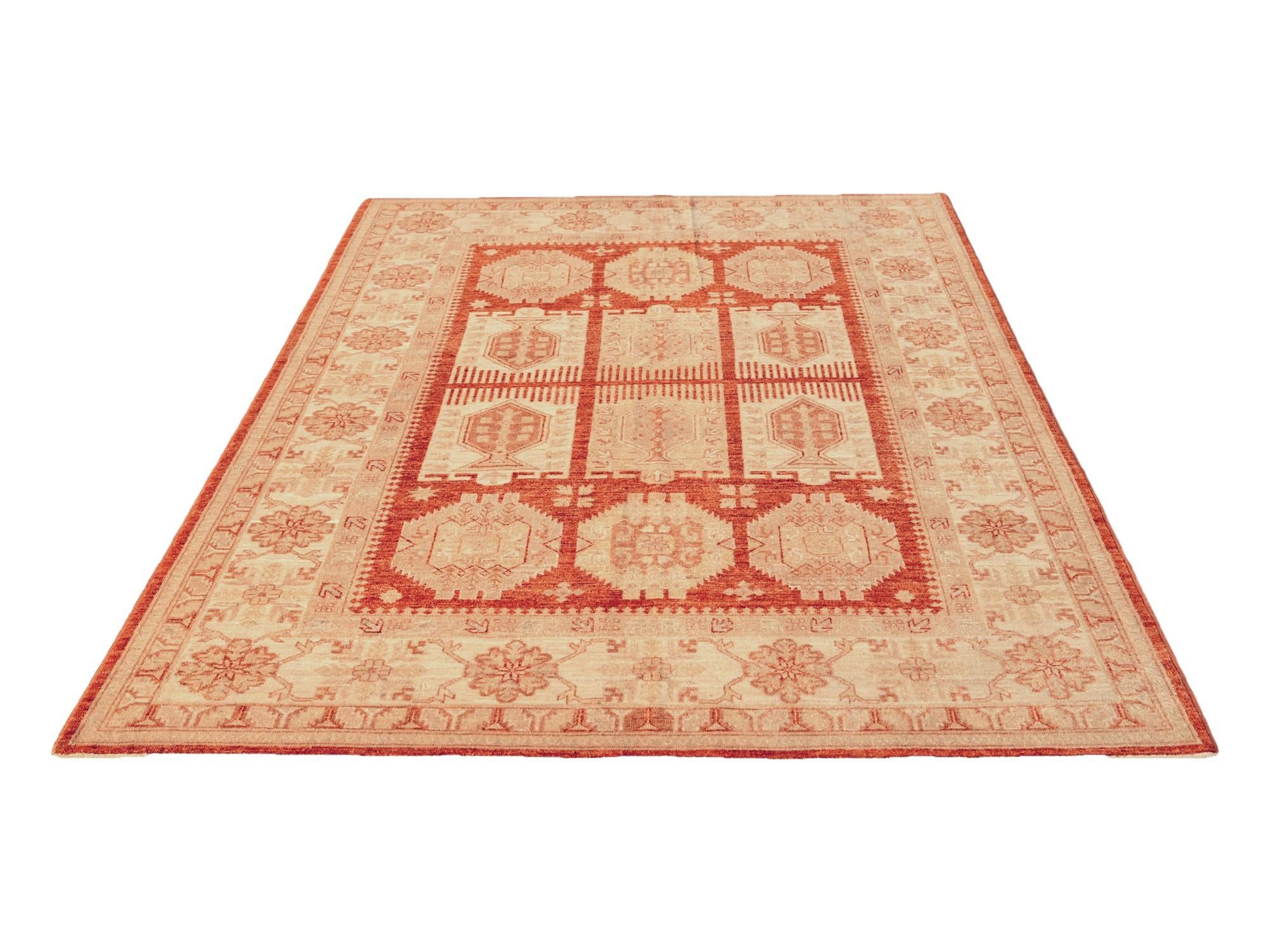 5' 9 x 7' 11 Hand Knotted Ziegler Rug