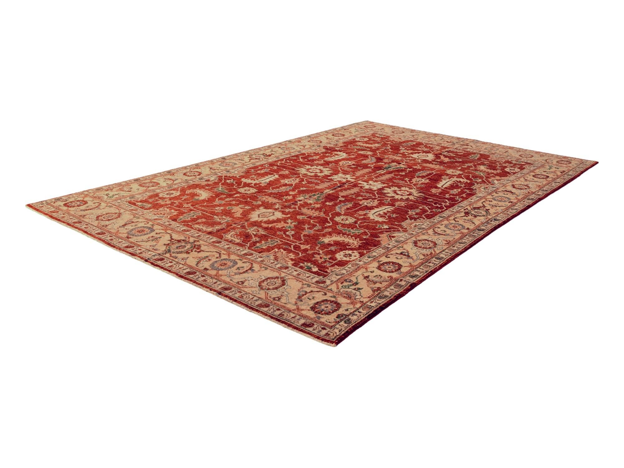 5' 9 x 9' Hand Knotted Ziegler Rug