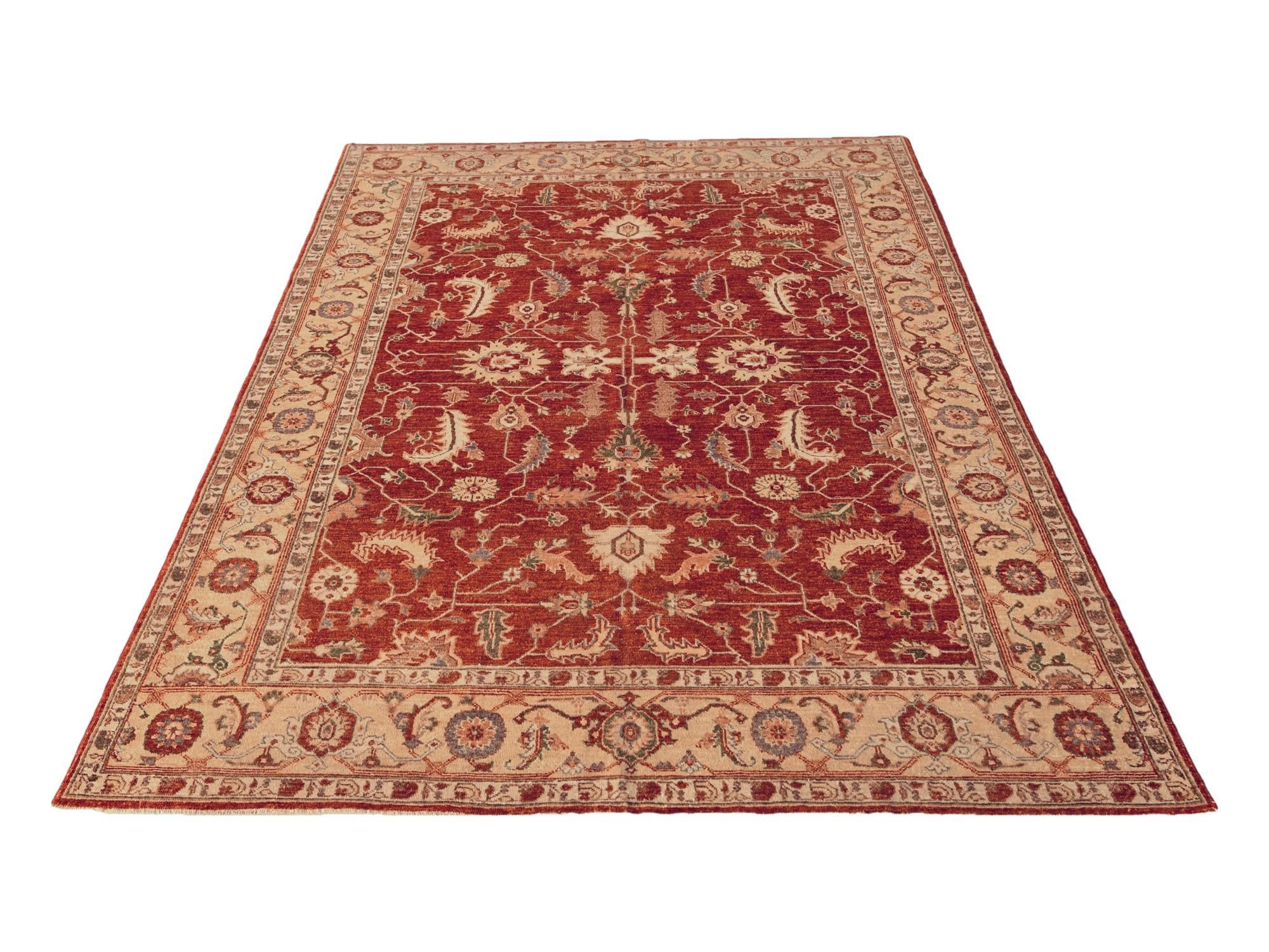 5' 9 x 9' Hand Knotted Ziegler Rug