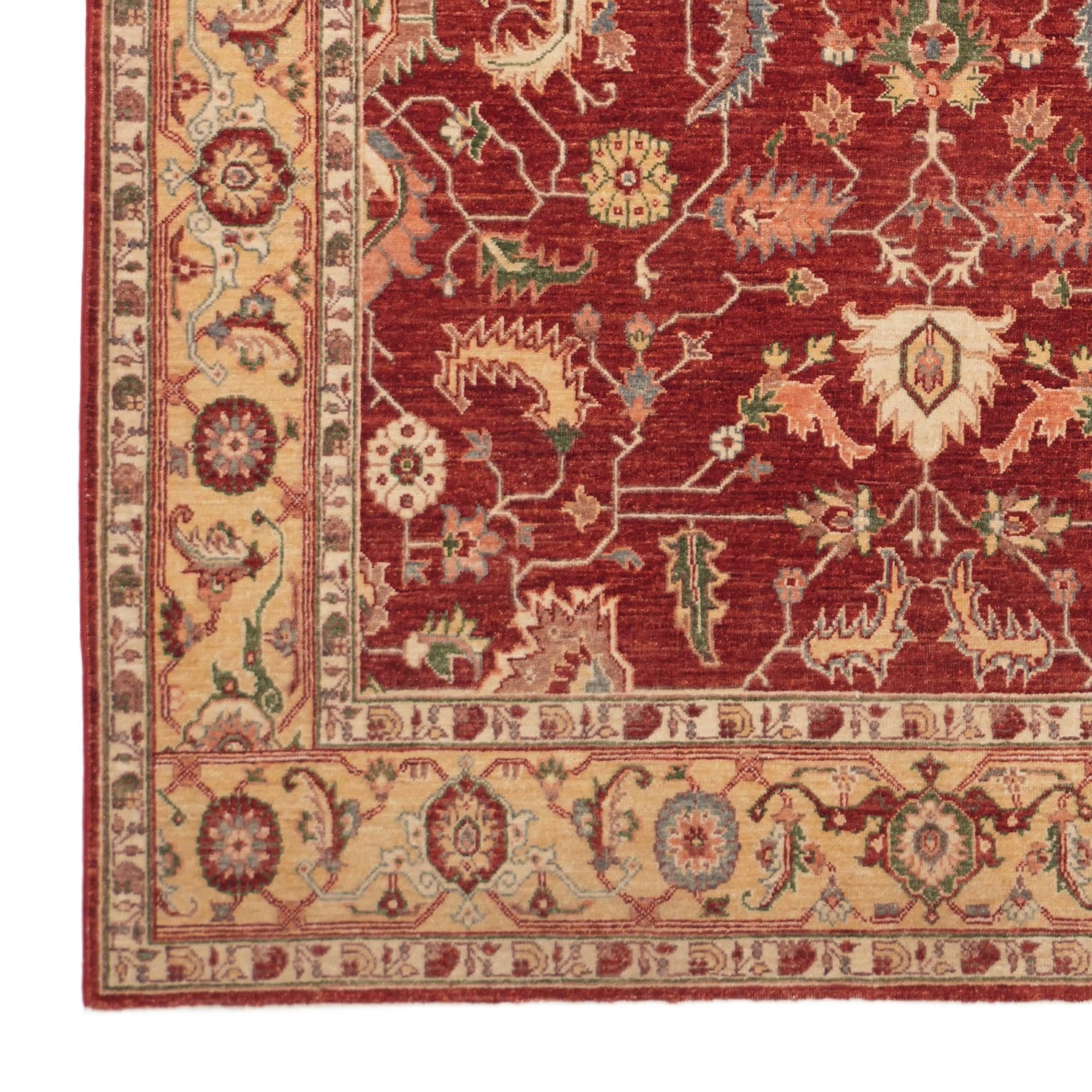 5' 9 x 9' Hand Knotted Ziegler Rug