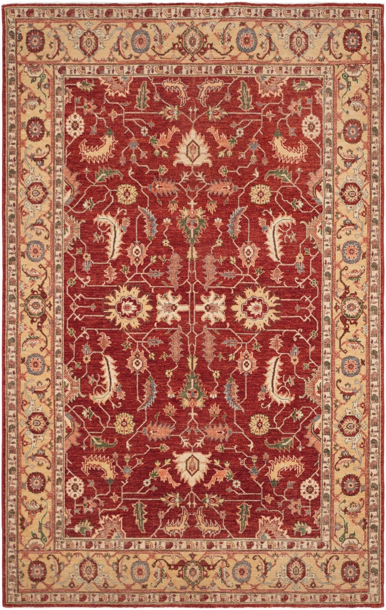 5' 9 x 9' Hand Knotted Ziegler Rug